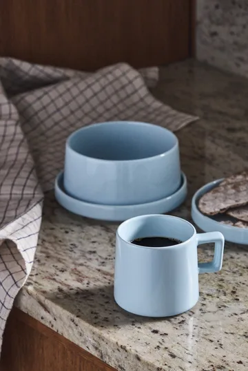 Taper Frühstücks-Set 12 Teile - Hellblau - undefined - Scandi Living