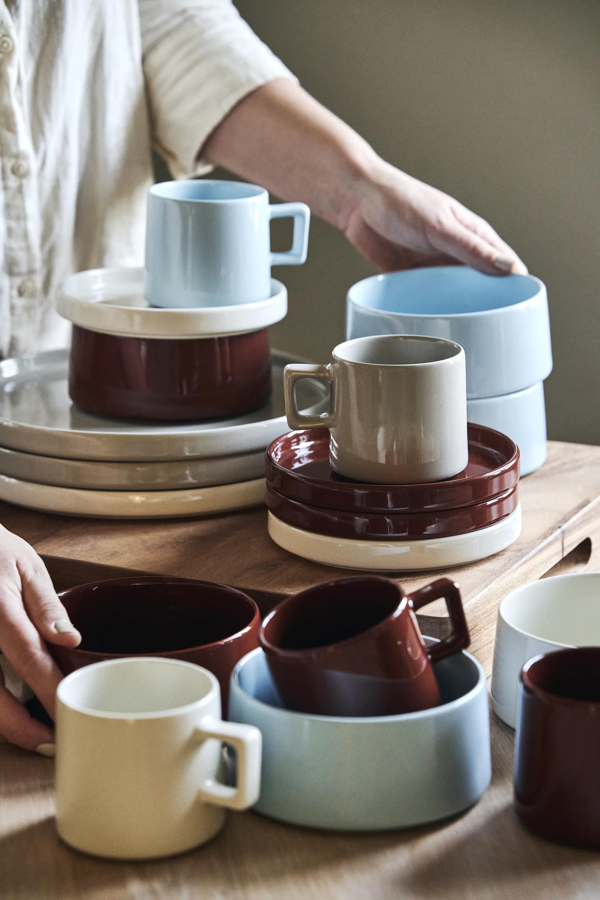 Taper Frühstücks-Set 12 Teile - Rot Scandi Living