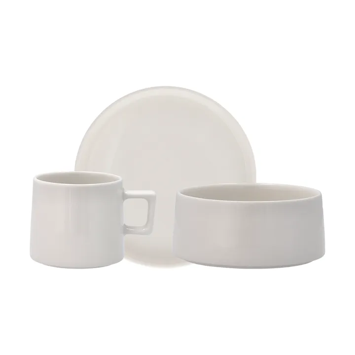 Taper Frühstücks-Set 12 Teile - Weiß - Scandi Living