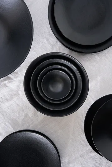 Terra Servierschüssel - Schwarz Steinzeug, Ø12 cm - Scandi Living