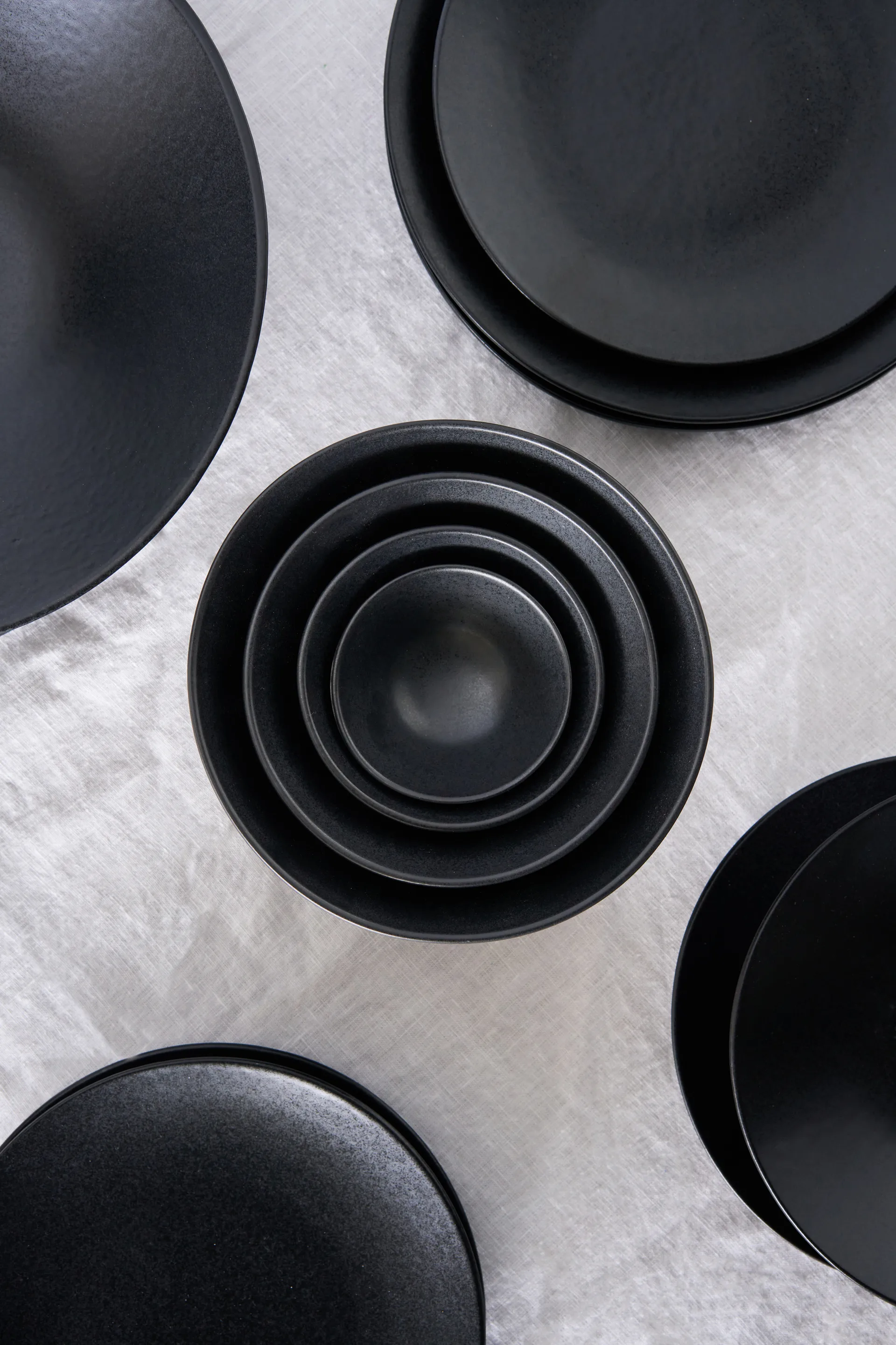 Terra Speiseteller, Schwarz Steinzeug, Ø26,5 cm Scandi Living