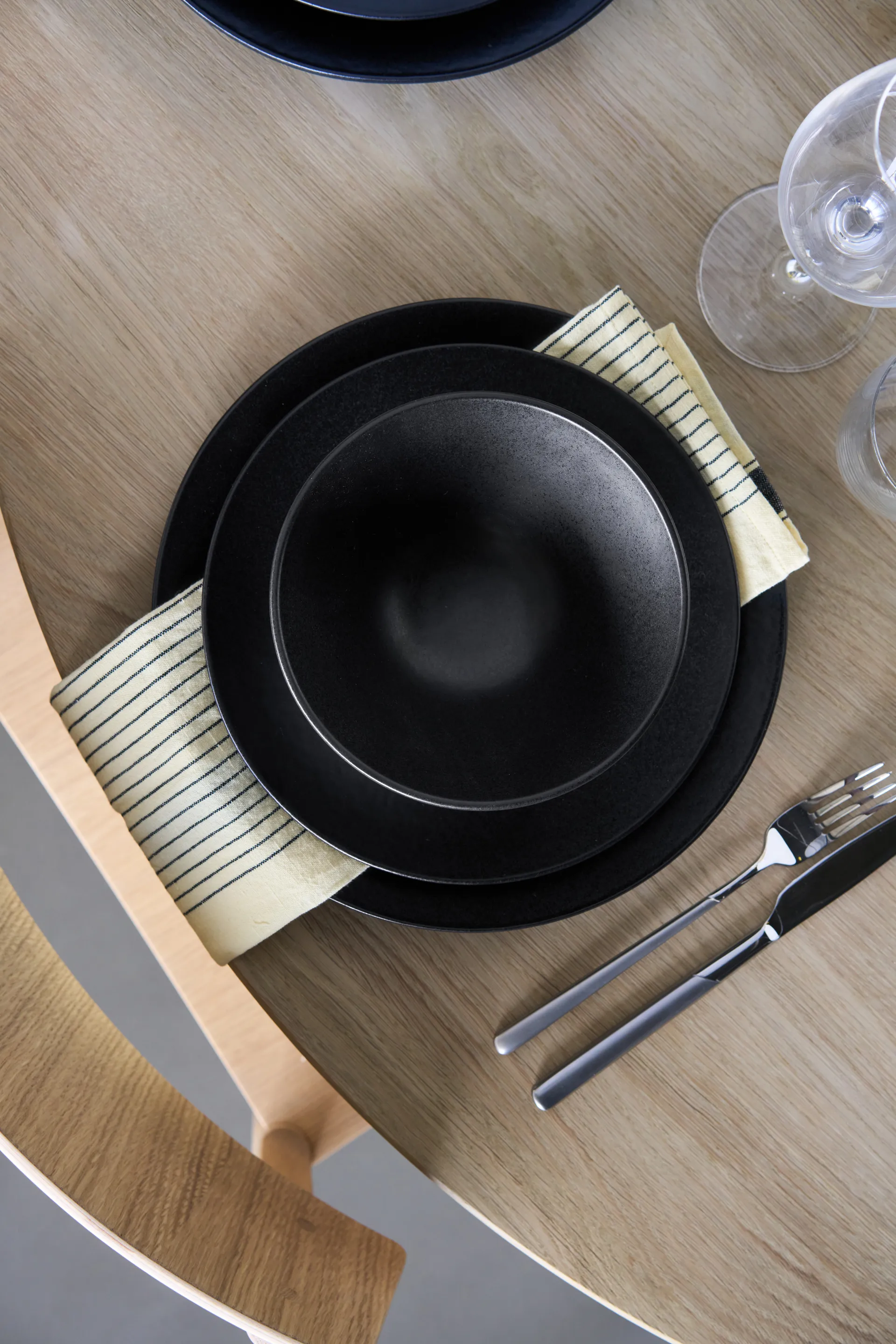 Terra Suppenschale, Schwarz Steinzeug, Ø16 cm Scandi Living