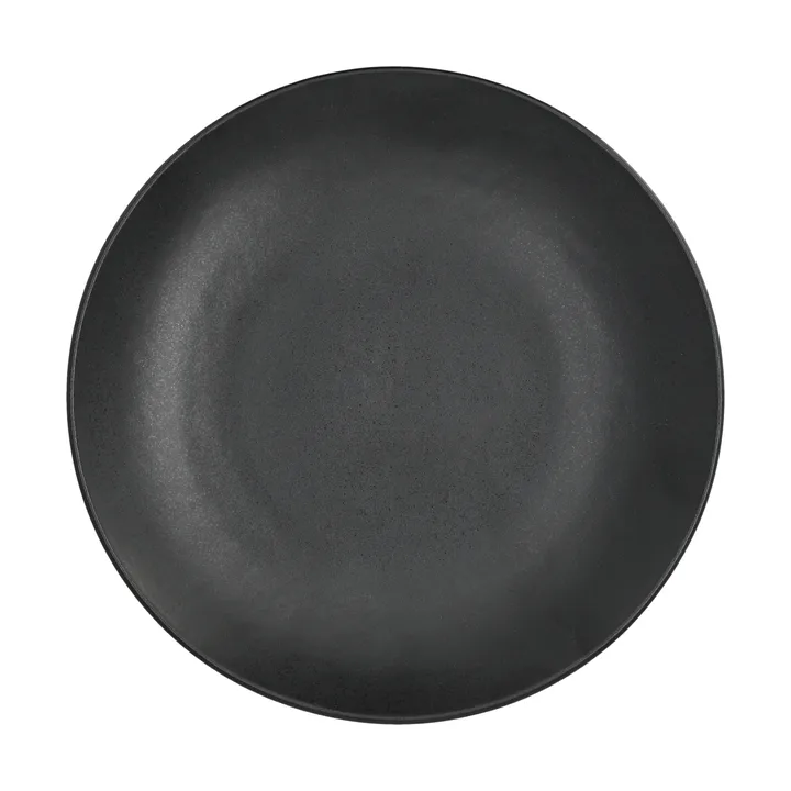 Terra Teller - Schwarz Steinzeug, Ø22 cm - Scandi Living