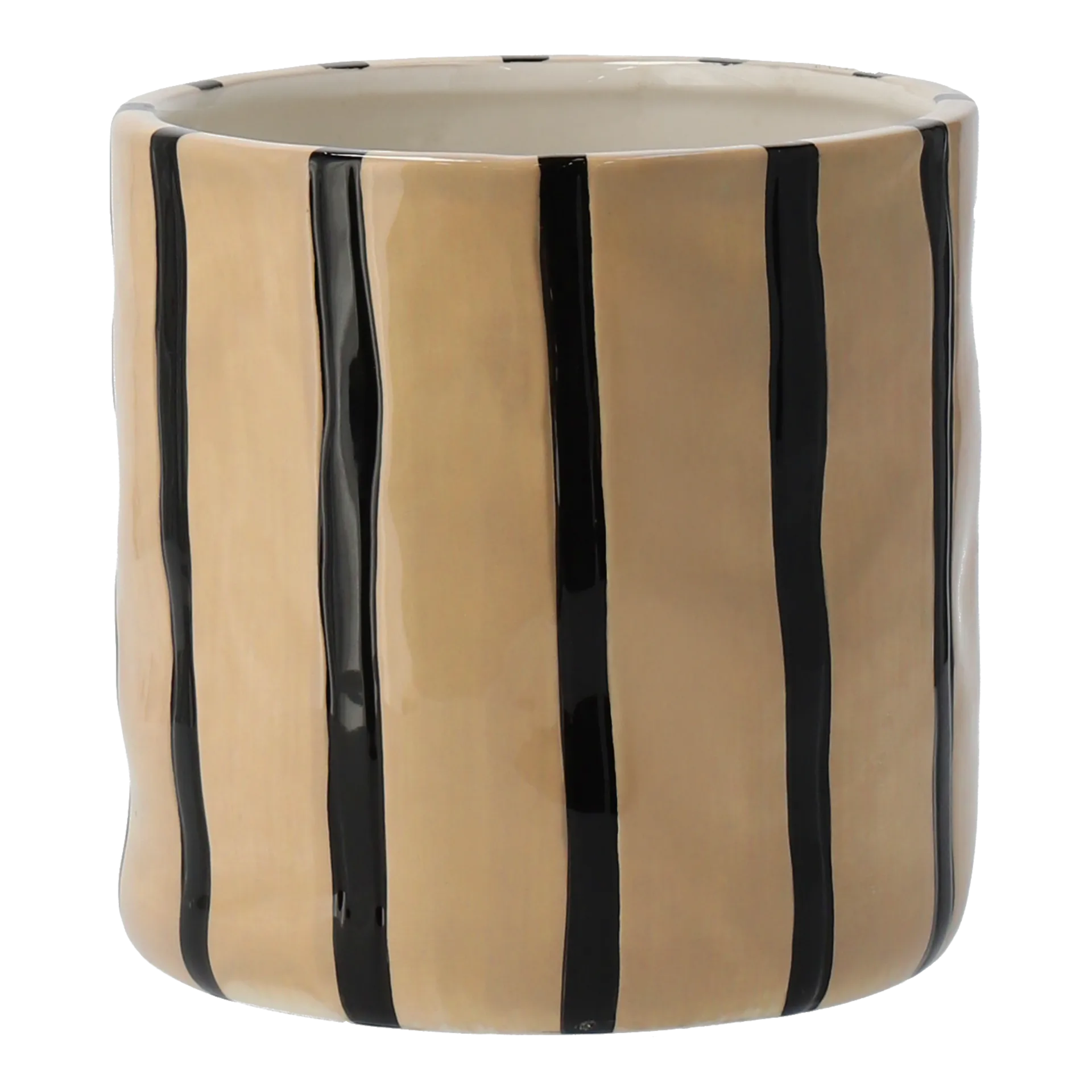 Thrive Blumentopf Ø16cm, Beige-schwarz Scandi Living