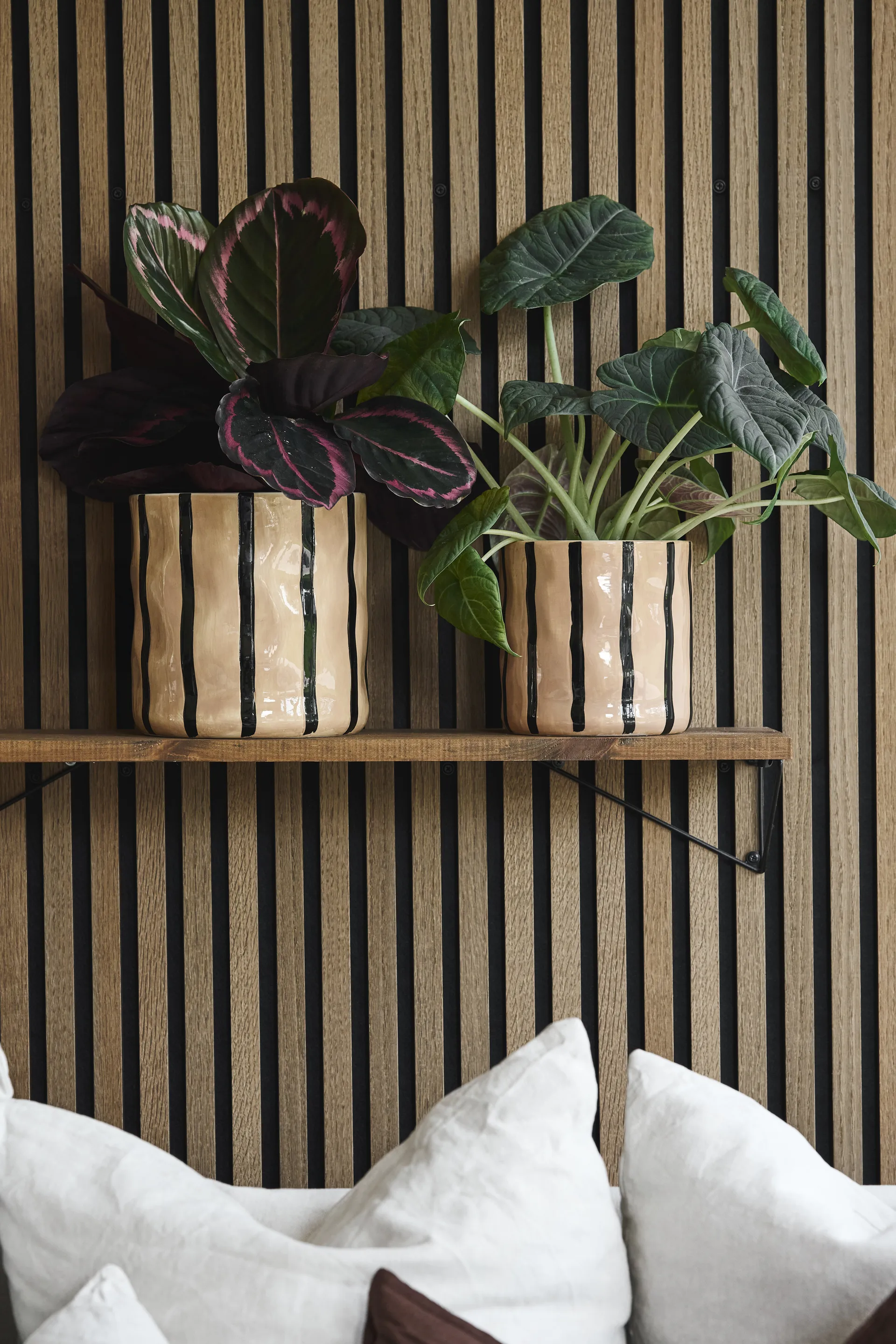 Thrive Blumentopf Ø16cm, Beige-schwarz Scandi Living