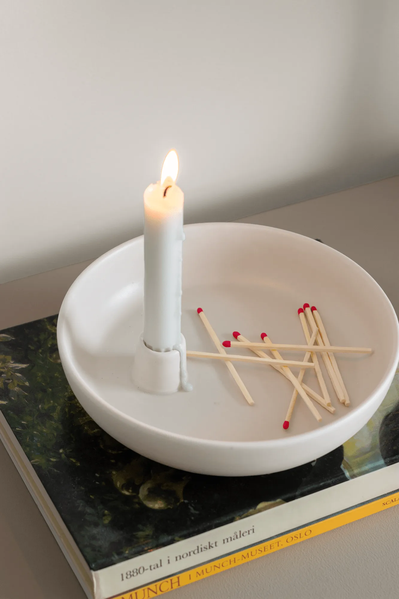 Valley Kerzenhalter Ø21cm, Weiß Scandi Living