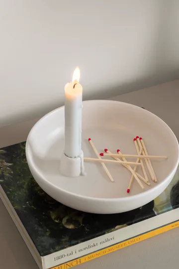 Valley Kerzenhalter Ø21cm - Weiß - Scandi Living