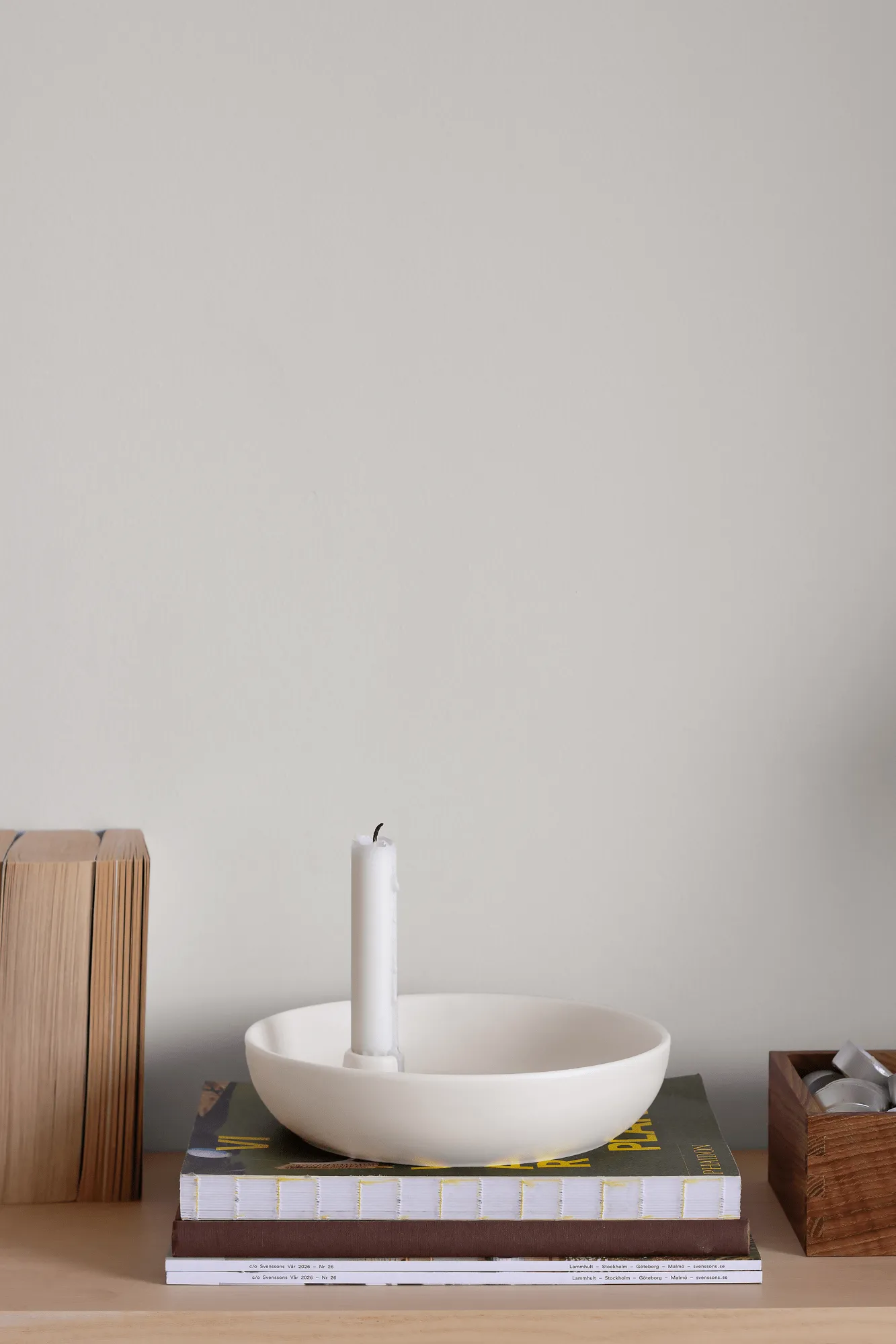 Valley Kerzenhalter Ø21cm, Weiß Scandi Living