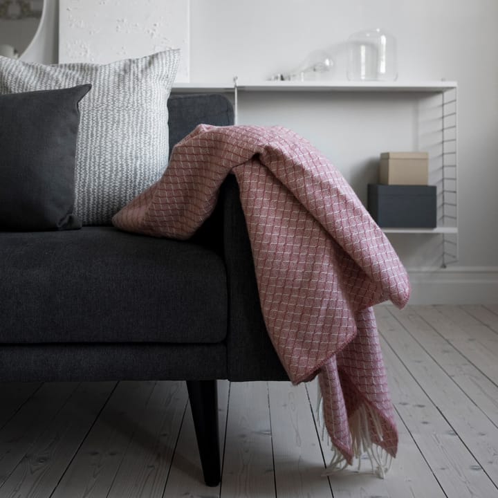 Wicker Wolldecke, Dusty rose Scandi Living