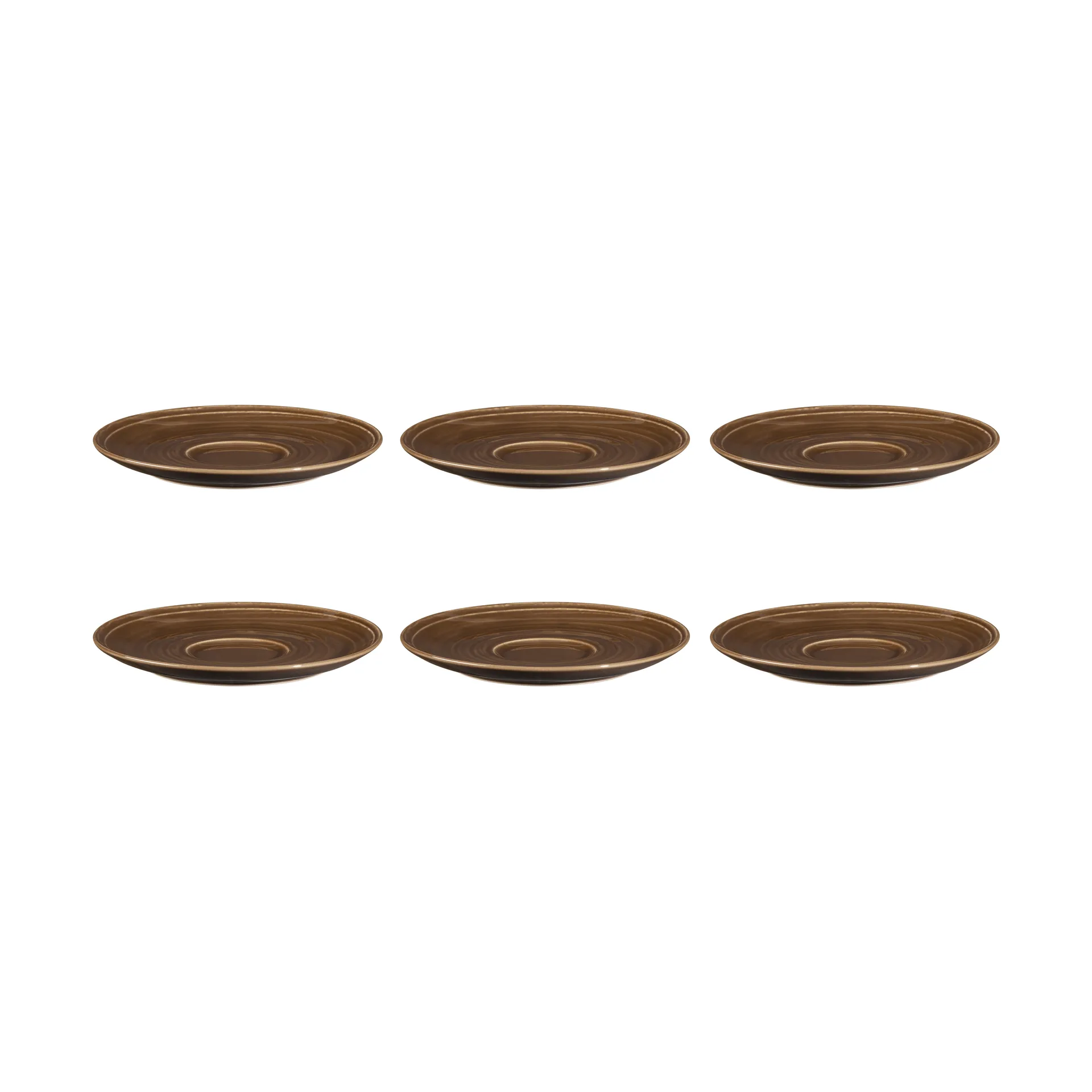 Terra Kuchenteller Ø16,1cm 6er Pack, Earth Brown Seltmann Weiden