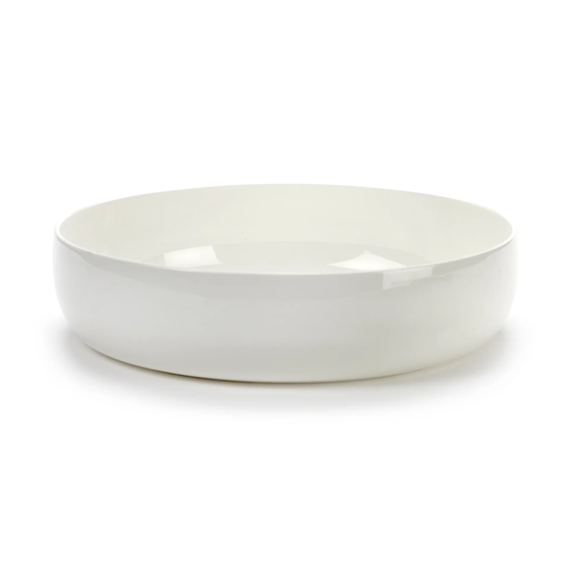 Base Servierschale mit niedrigem Rand weiß, 24cm Serax