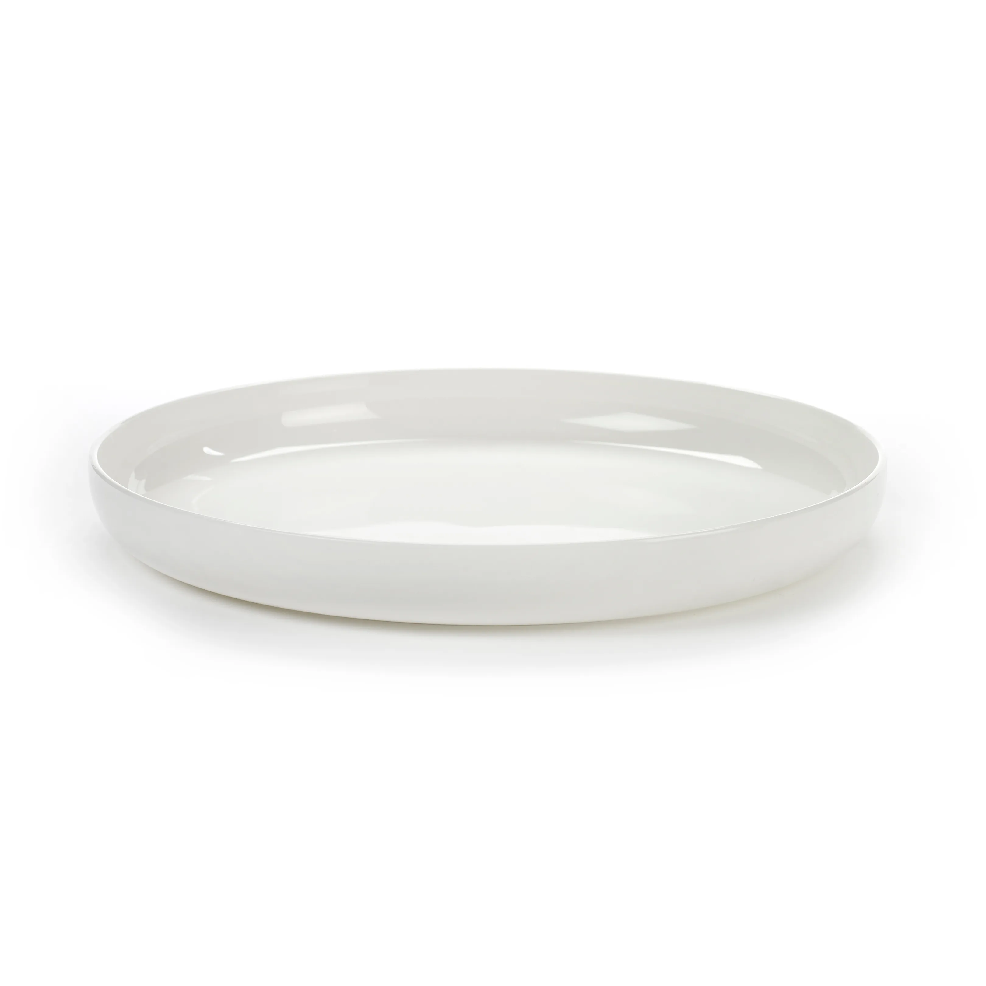 Base Teller mit hohem Rand weiß, 24cm