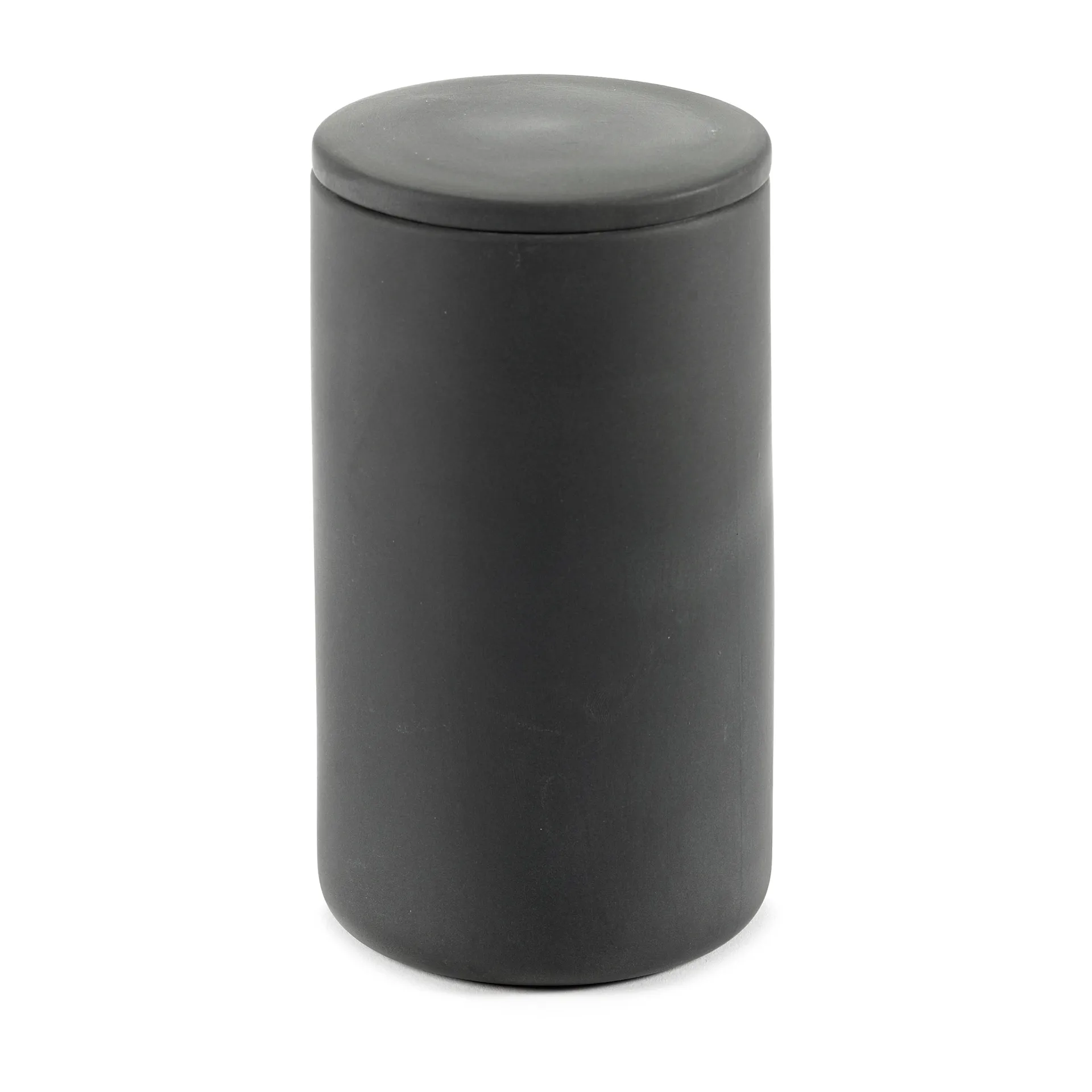 Cose Aufbewahrungsdose rund mit Deckel hoch Ø 7 cm, Dark Grey Serax