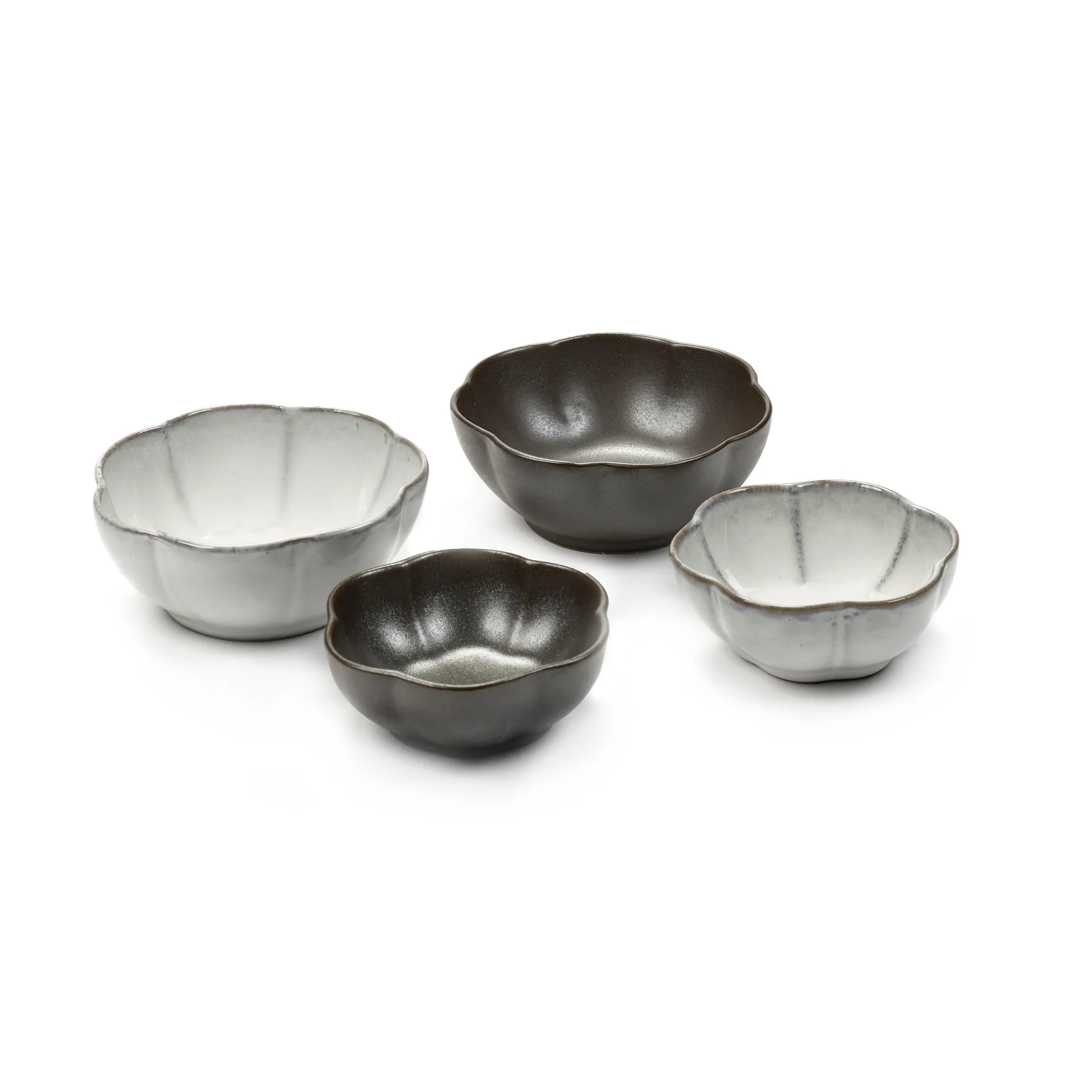 Inku apero Schale 4 Teile, Green-white Serax