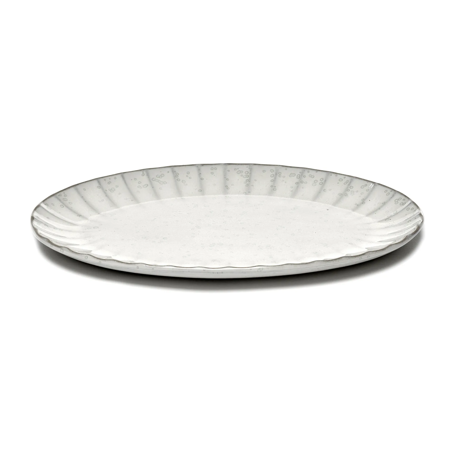 Inku ovaler Teller L 21 x 30 cm, White Serax