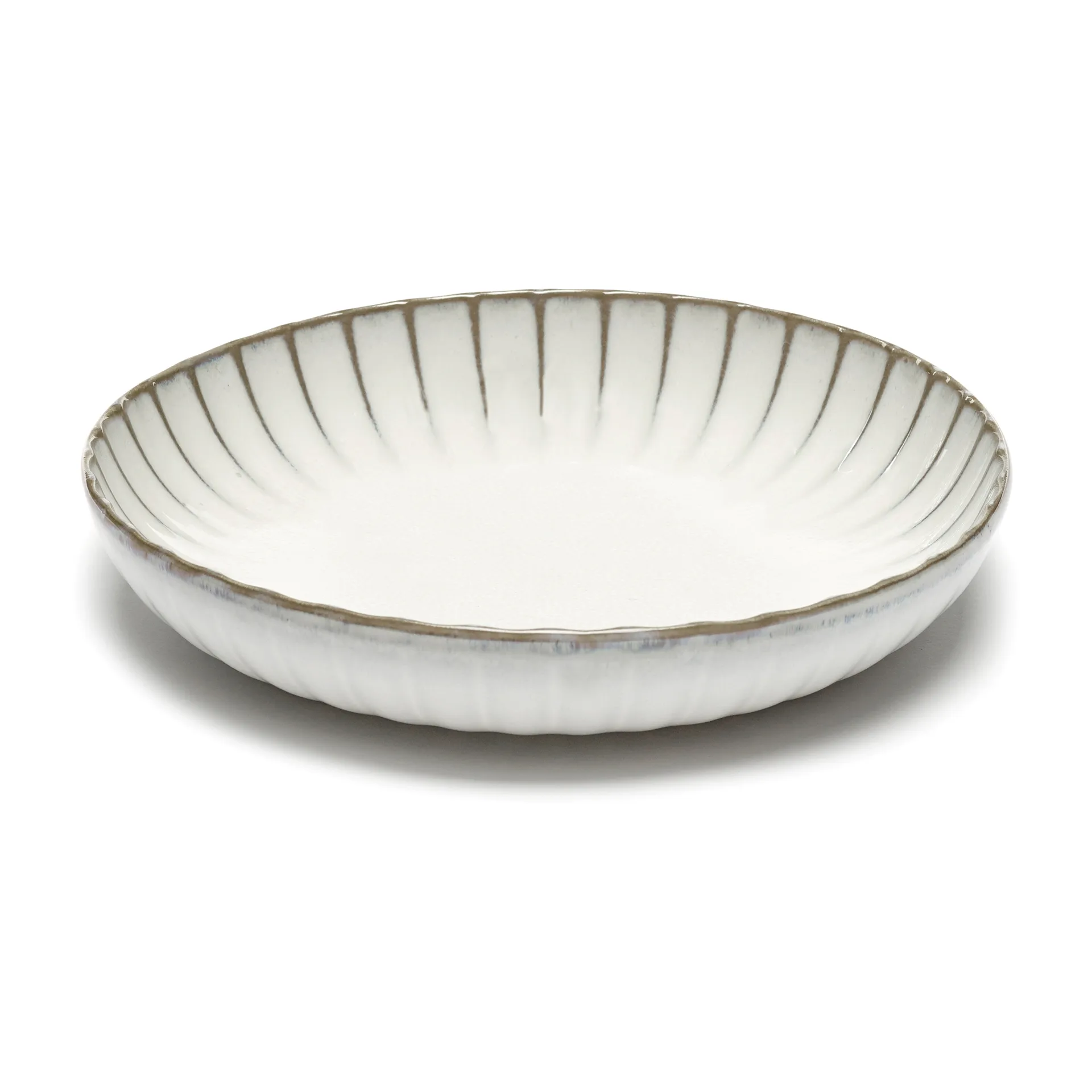Inku Teller hoch M Ø 23 cm, White Serax