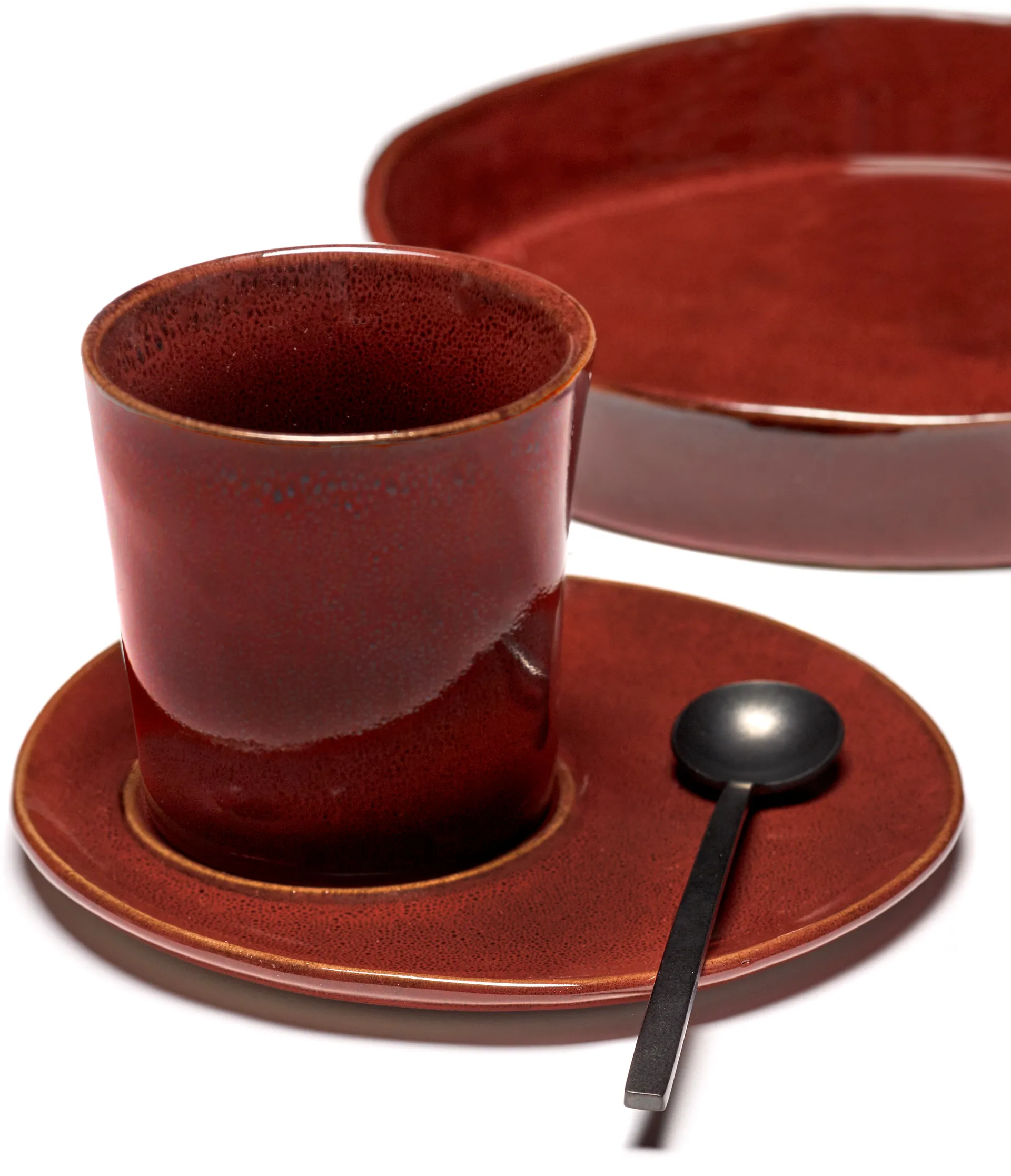 La Mère Untertasse für Kaffeetasse Ø14,5 cm 2er-Pack, Venetian red Serax