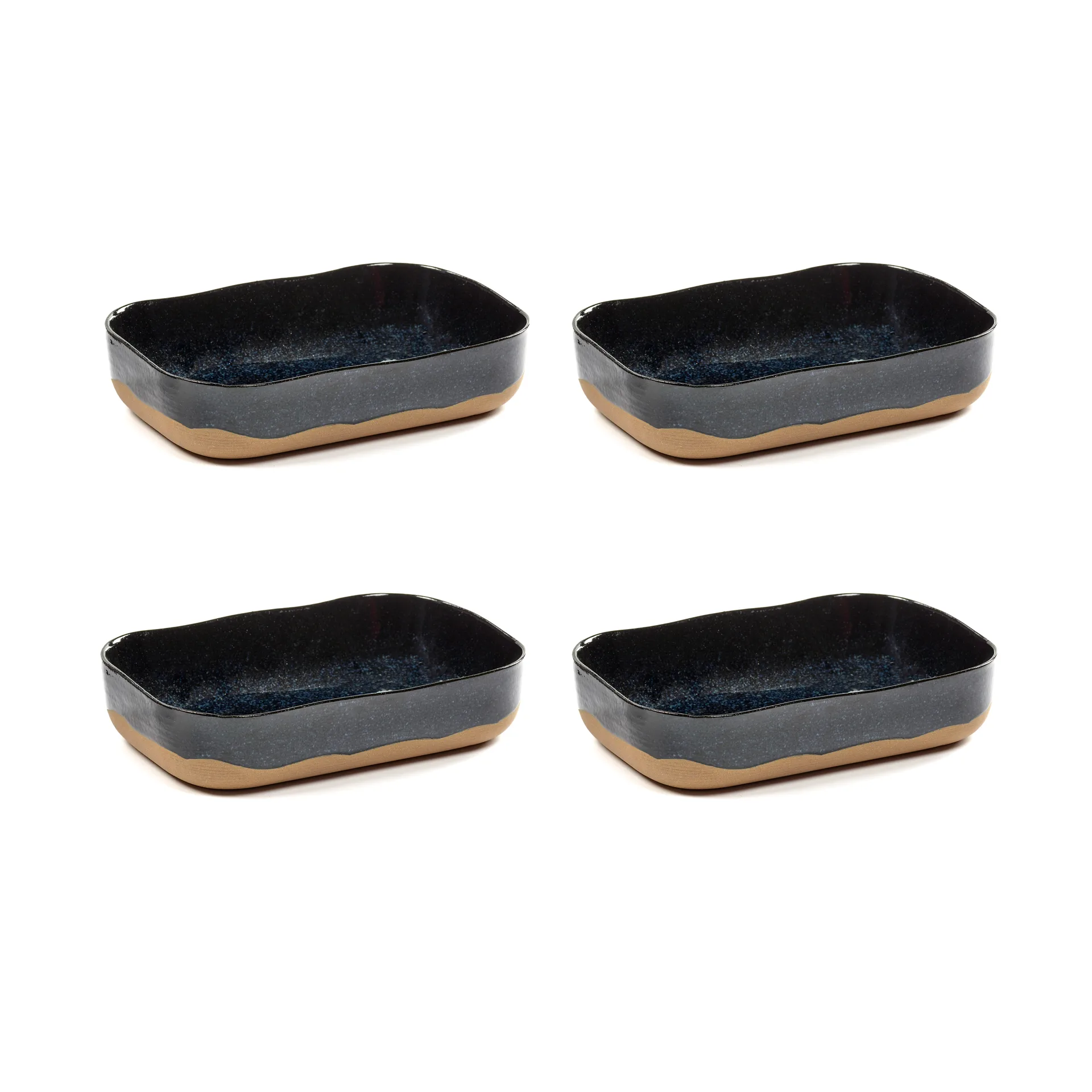 La Nouvelle Table extra tiefe Schale Nr. 5, 4er-Pack, Dark blue Serax