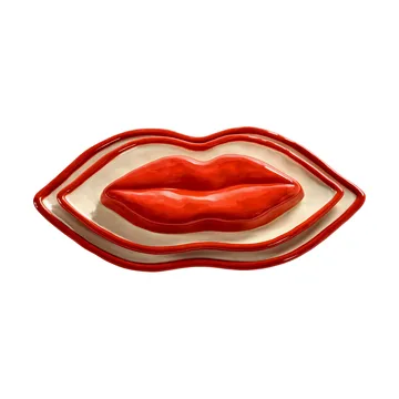 Les Objets Mouleversants Brickset 3-teiliges Set - Red-white - Serax