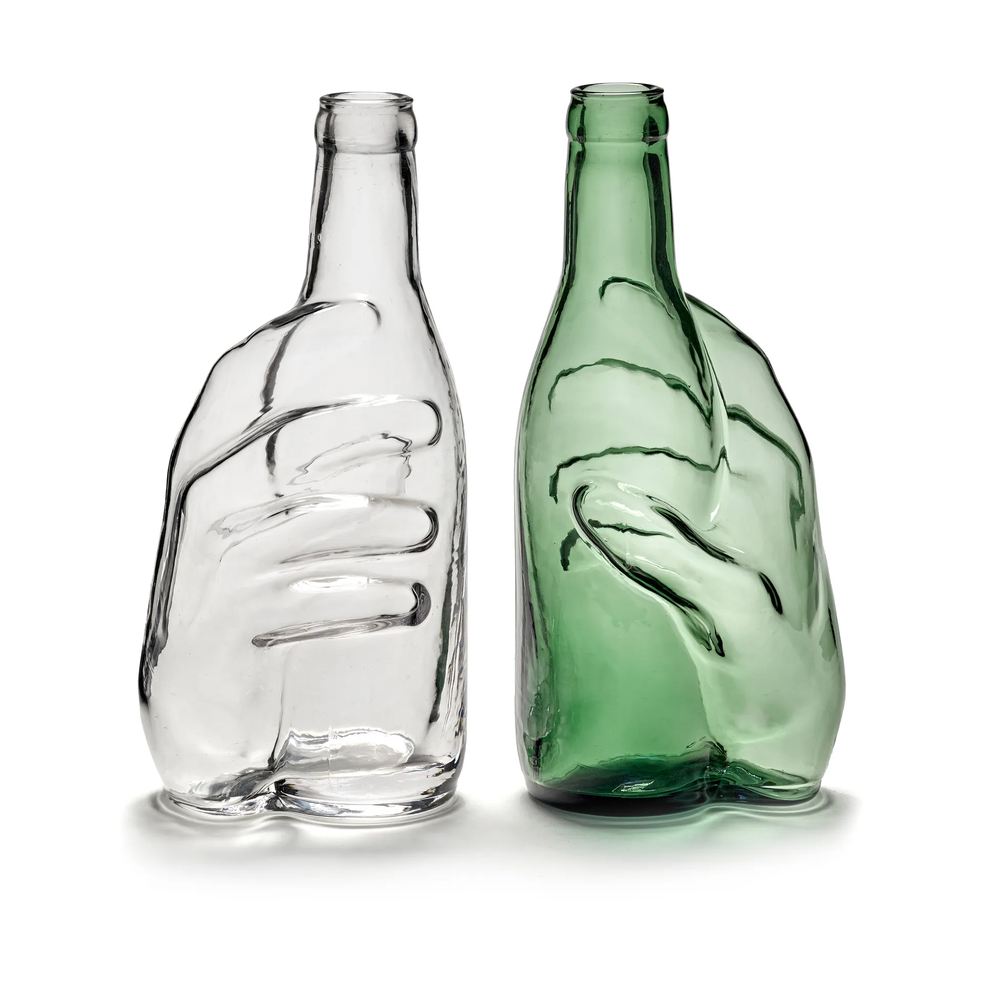 Les Objets Mouleversants Karaffe 0,95 L, Emerald green Serax