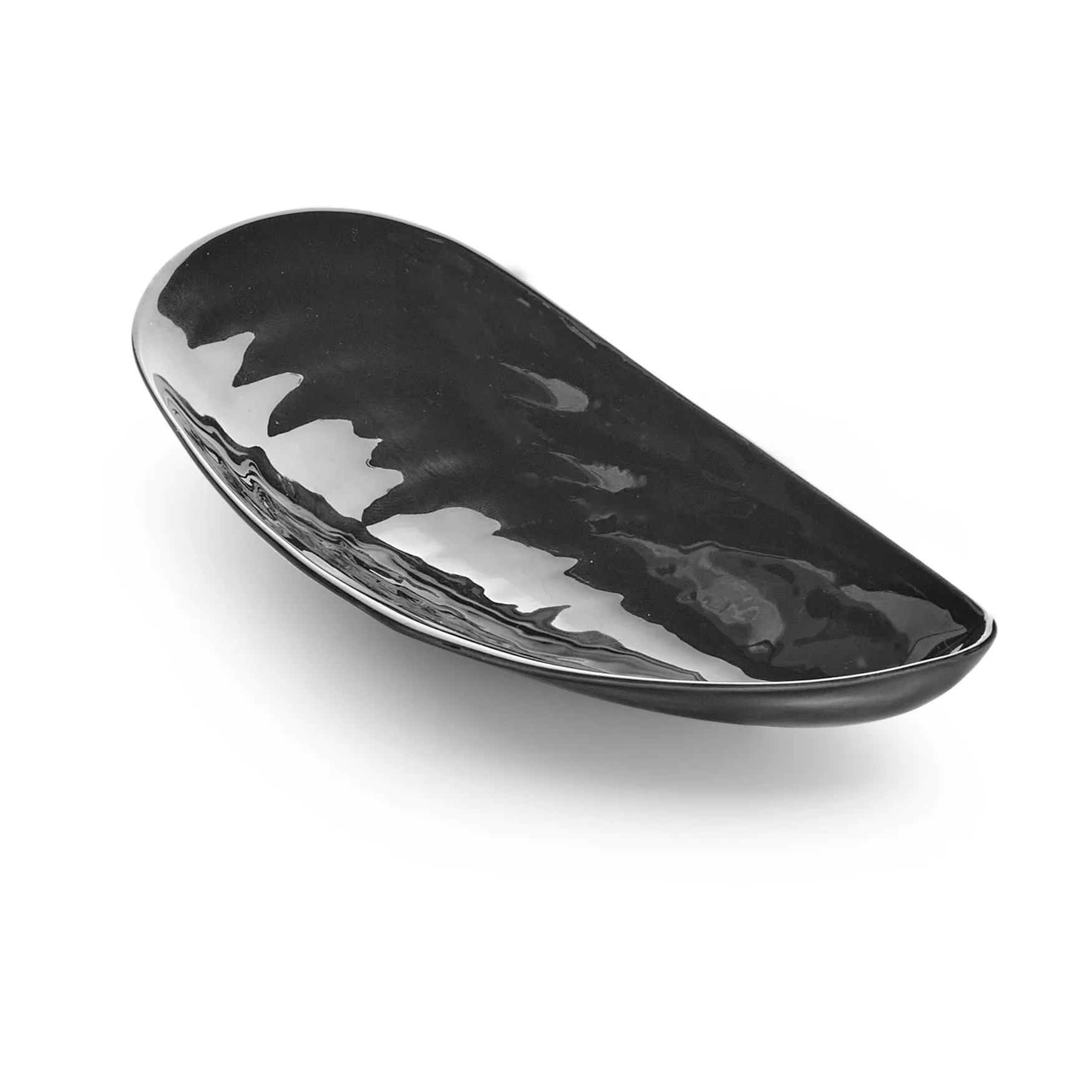 Les Objets Mouleversants Marcel Schale S 7,5x17,5 cm, Black Serax