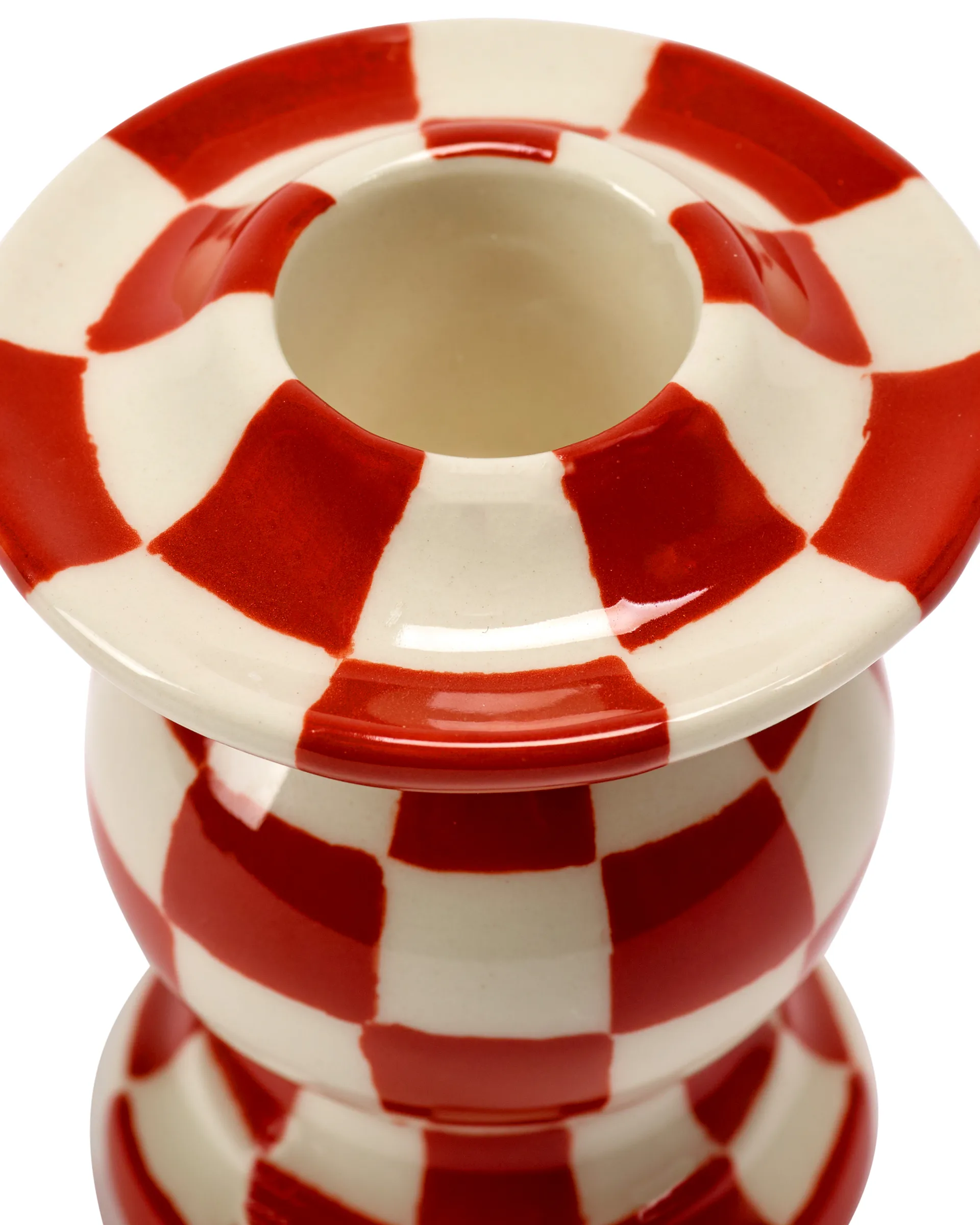 Les Objets Mouleversants N°2 Kerzenständer, Red-white Serax