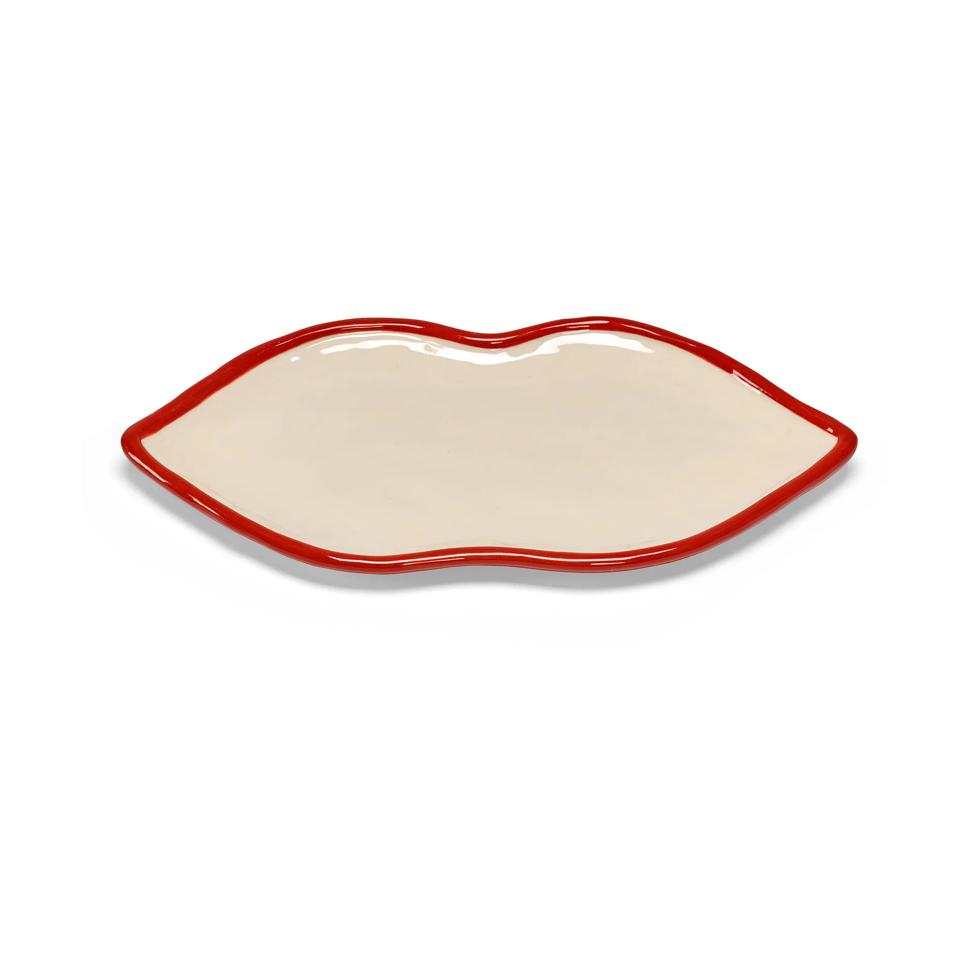 Les Objets Mouleversants Tablett L, Red-white Serax