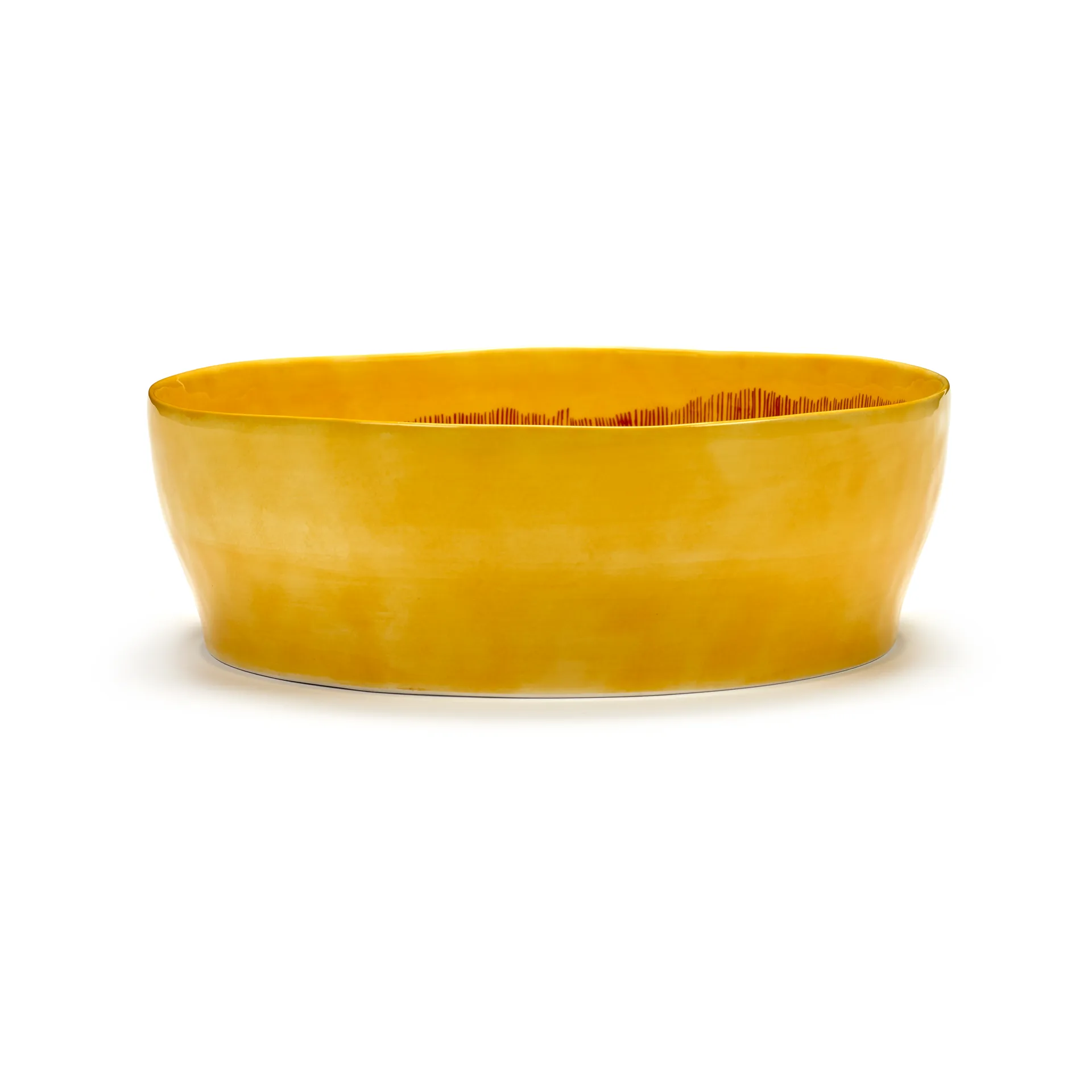 Ottolenghi Feast Salatschale Ø27,5 cm, Yellow stripes-red Serax