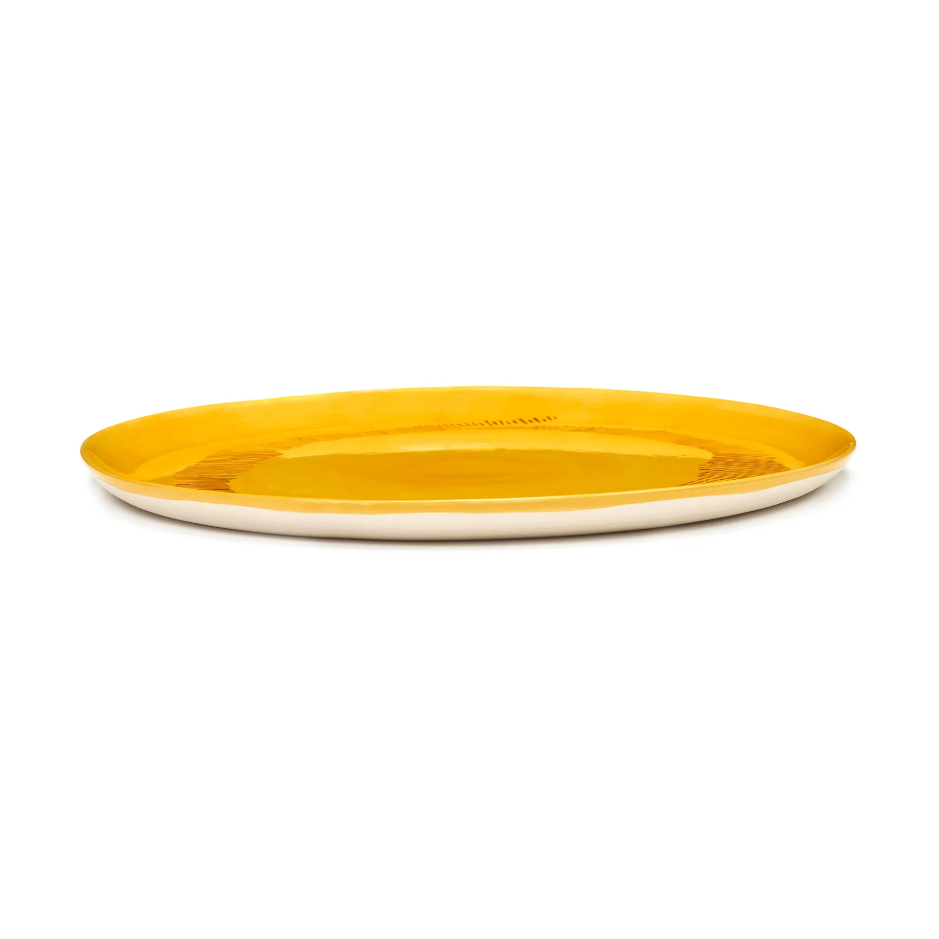 Ottolenghi Feast Servierteller Ø35 cm, Yellow stripes-red Serax