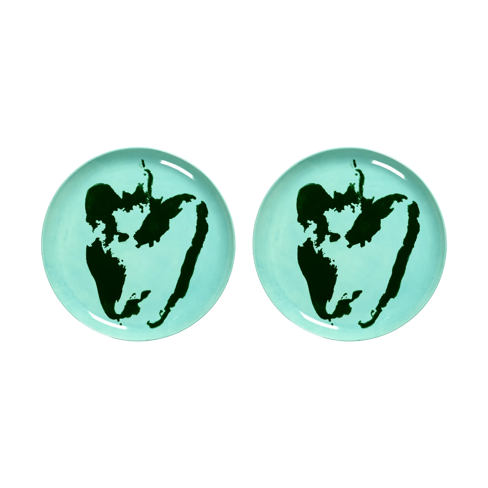 Ottolenghi Feast Teller L Ø26,5 cm 2er Pack, Azure-pepper green Serax