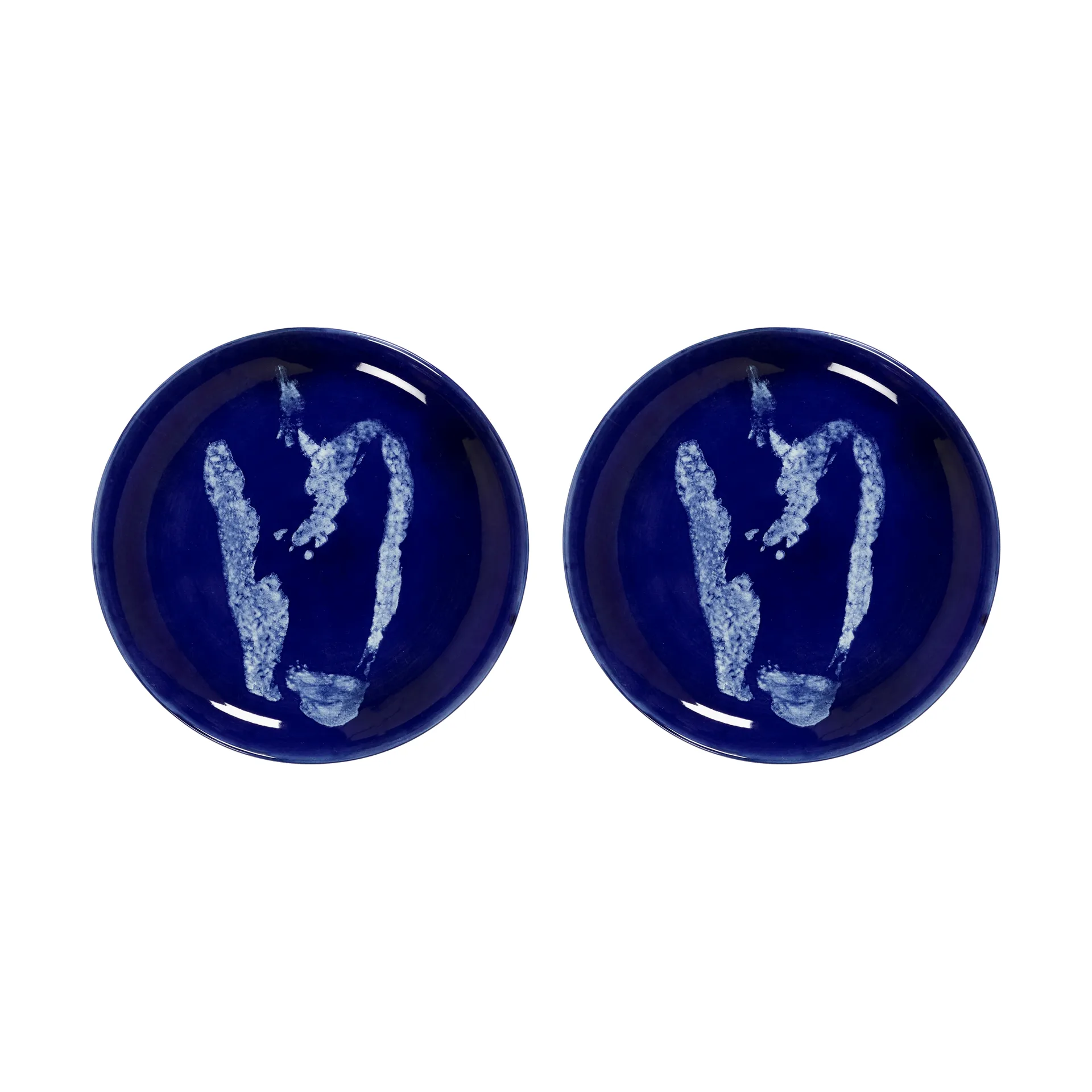 Ottolenghi Feast Teller S Ø19 cm 2er Pack, Dark blue-pepper white Serax