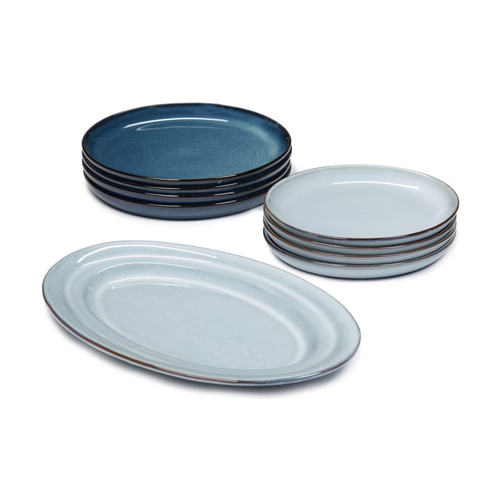 Pure dinner set 9 Teile, Blue Serax