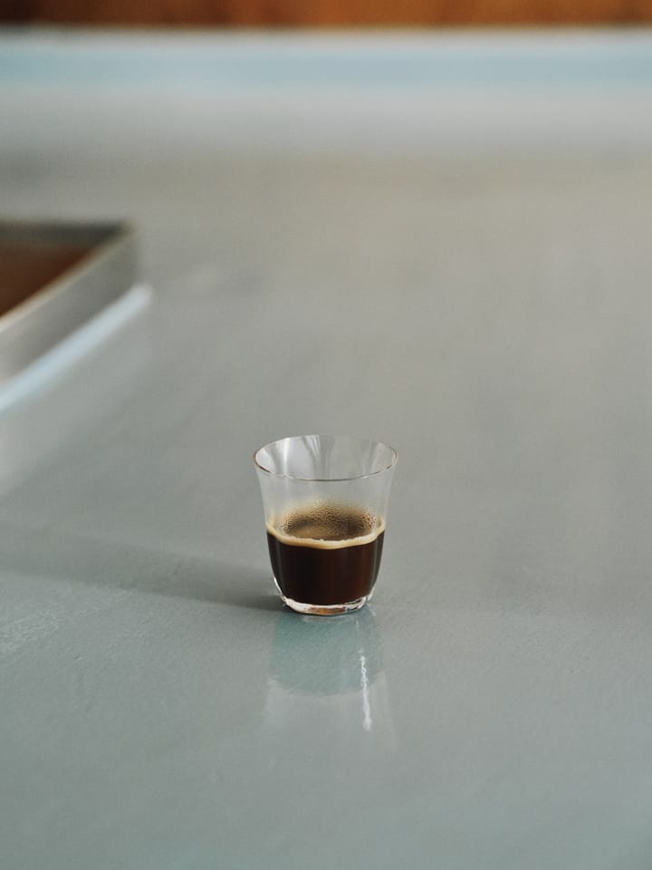 Silhouette doppeltes Espressoglas 11 cl, Clear Serax