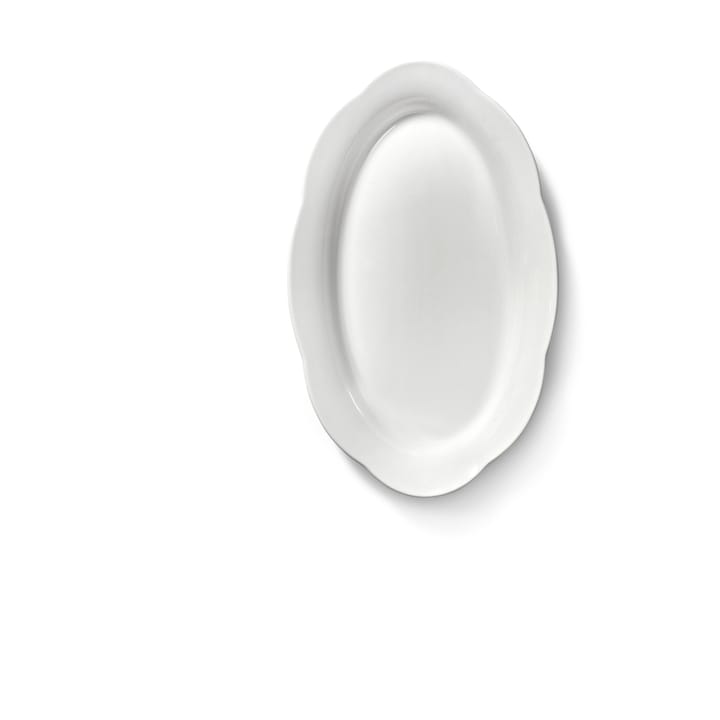 Silhouette oval djup Teller M 15x24,5 cm, White Serax