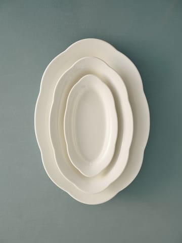 Silhouette oval djup Teller M 15x24,5 cm - White - Serax