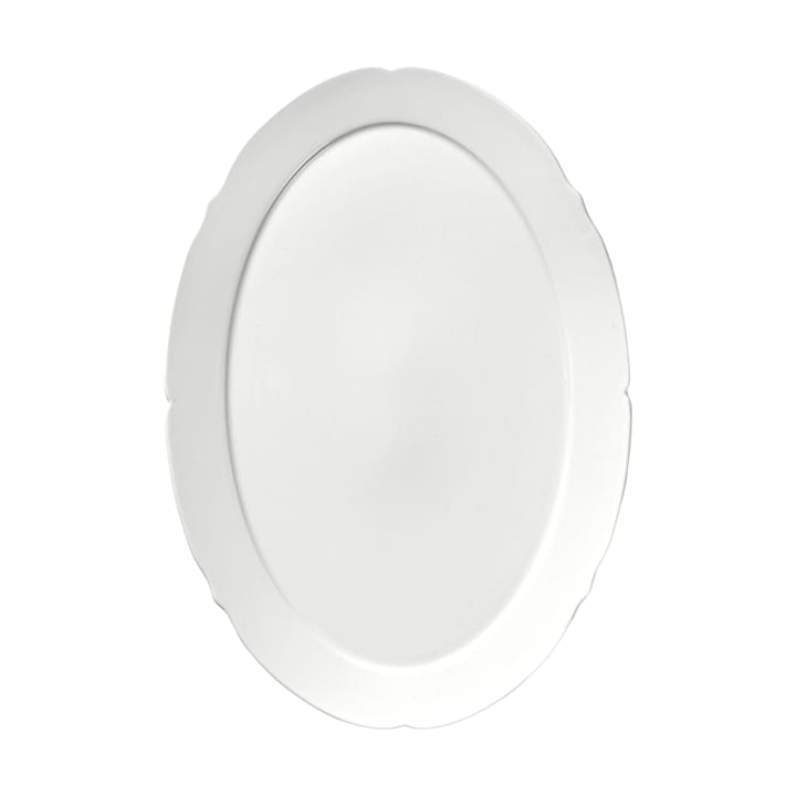 Silhouette ovaler Teller L 21x30 cm, White Serax