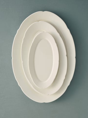 Silhouette ovaler Teller L 21x30 cm - White - Serax