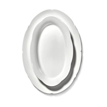 Silhouette ovaler Teller L 21x30 cm - White - Serax