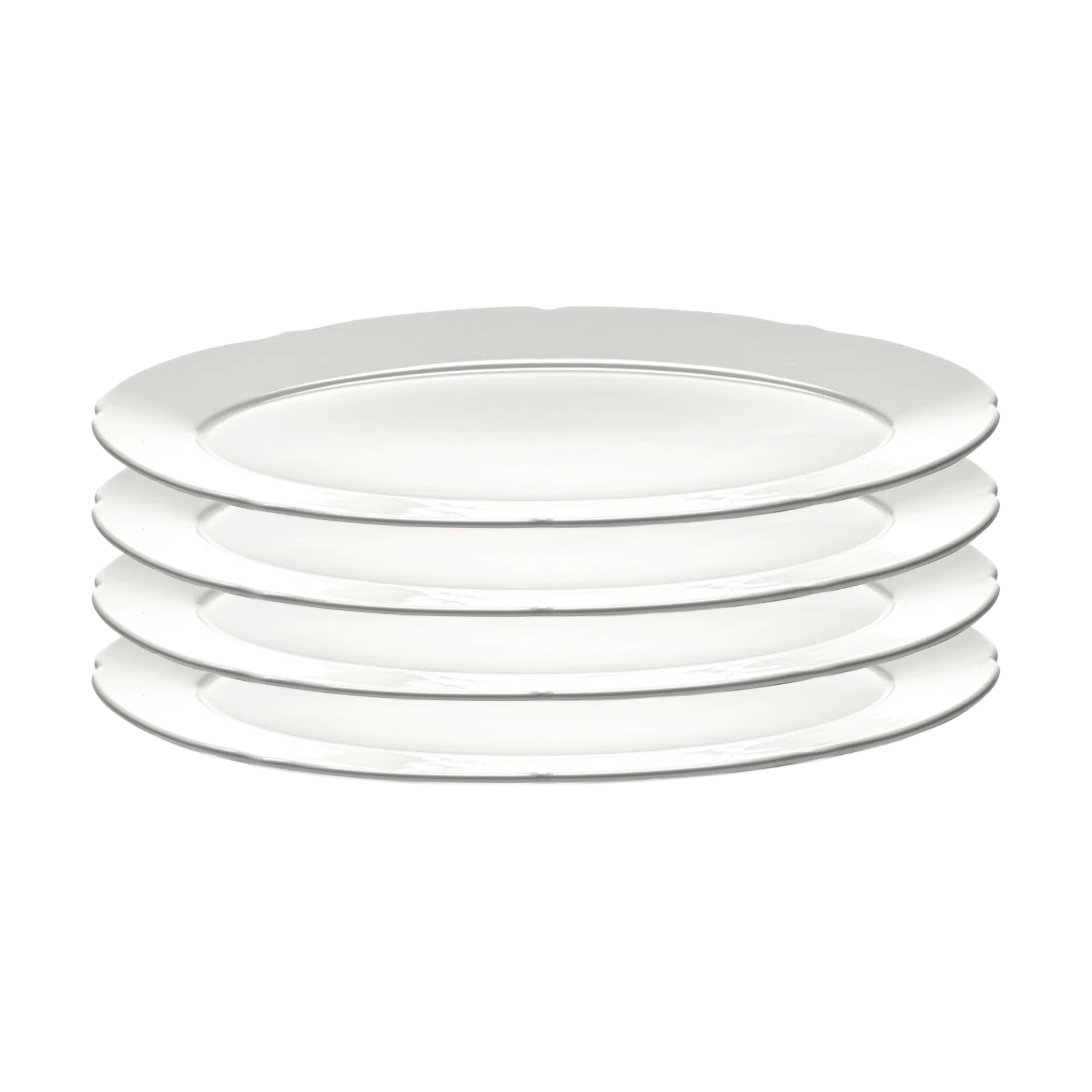 Silhouette ovaler Teller M 15x24,5 cm 4er pack, White Serax