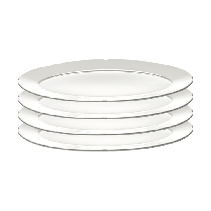 Silhouette ovaler Teller M 15x24,5 cm 4er pack - White - Serax