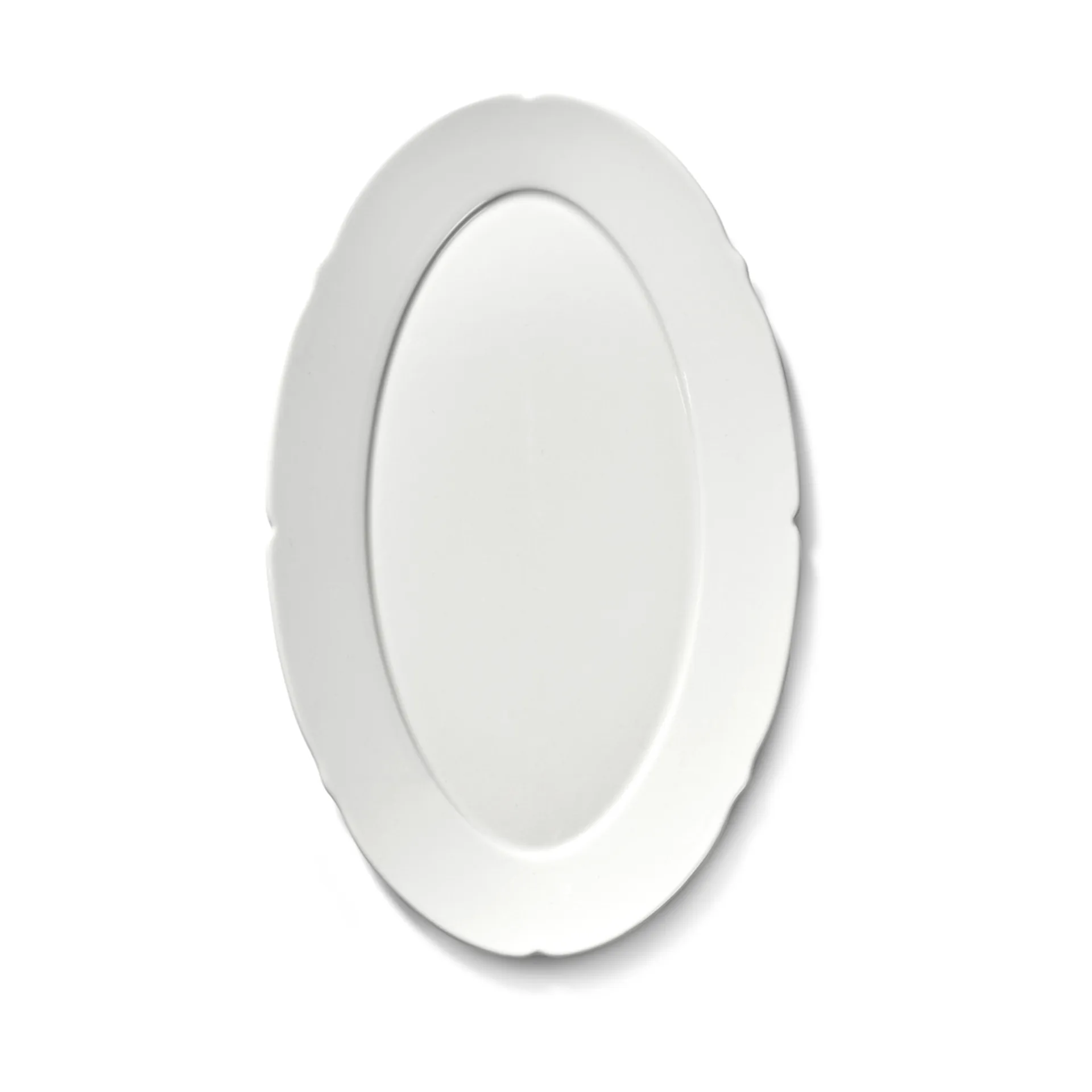 Silhouette ovaler Teller M 15x24,5 cm 4er pack, White Serax