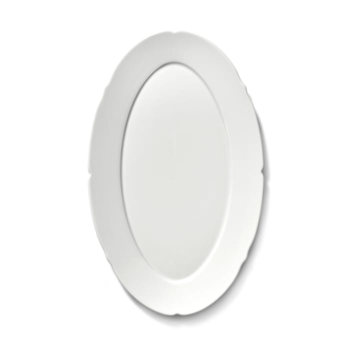 Silhouette ovaler Teller M 15x24,5 cm, White Serax