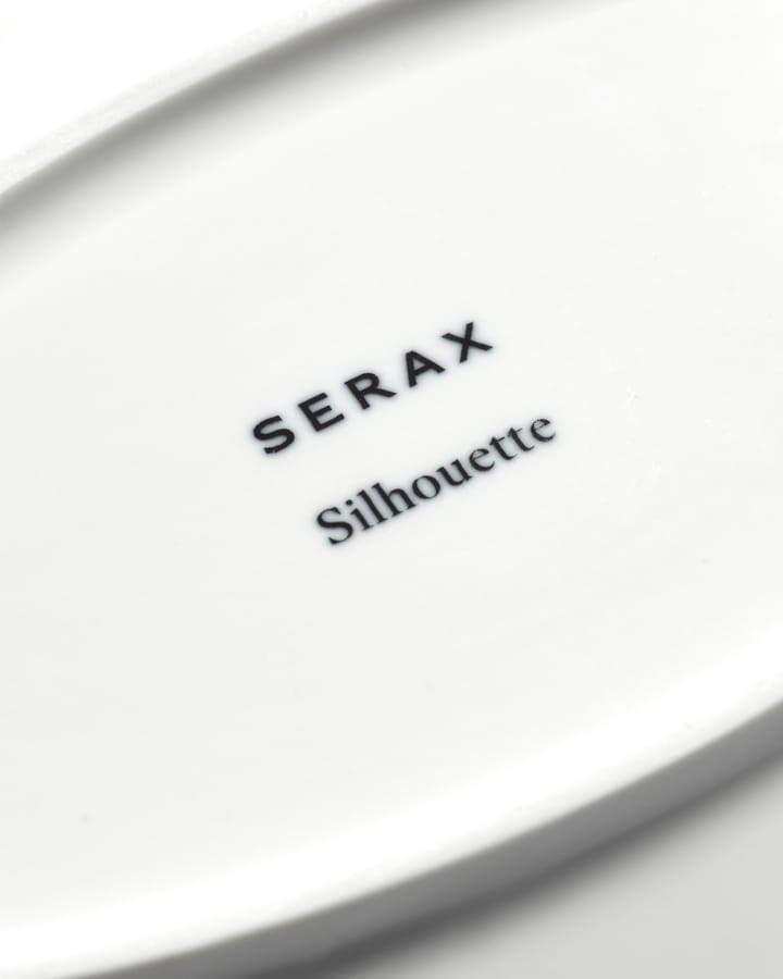 Silhouette ovaler Teller M 15x24,5 cm, White Serax