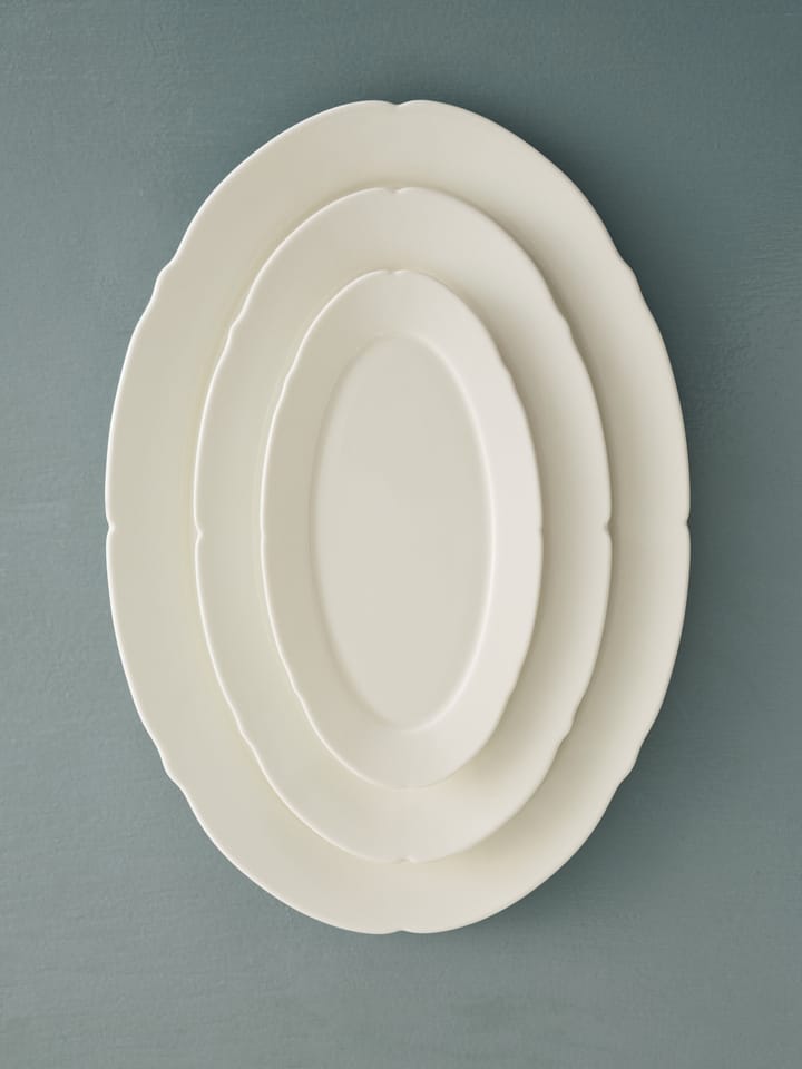 Silhouette ovaler Teller M 15x24,5 cm, White Serax