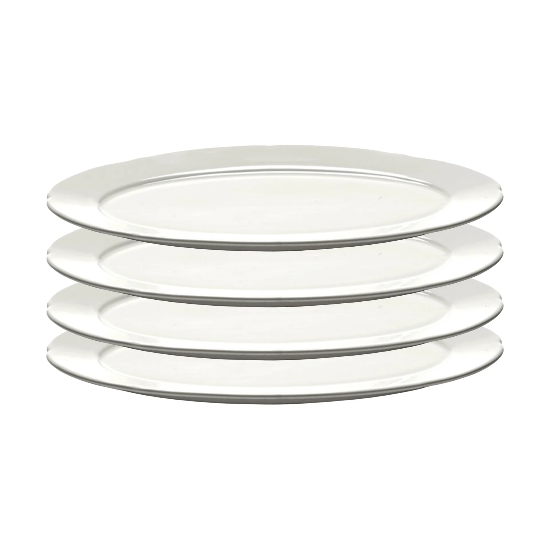 Silhouette ovaler Teller S 10x18,5 cm 4er pack, White Serax