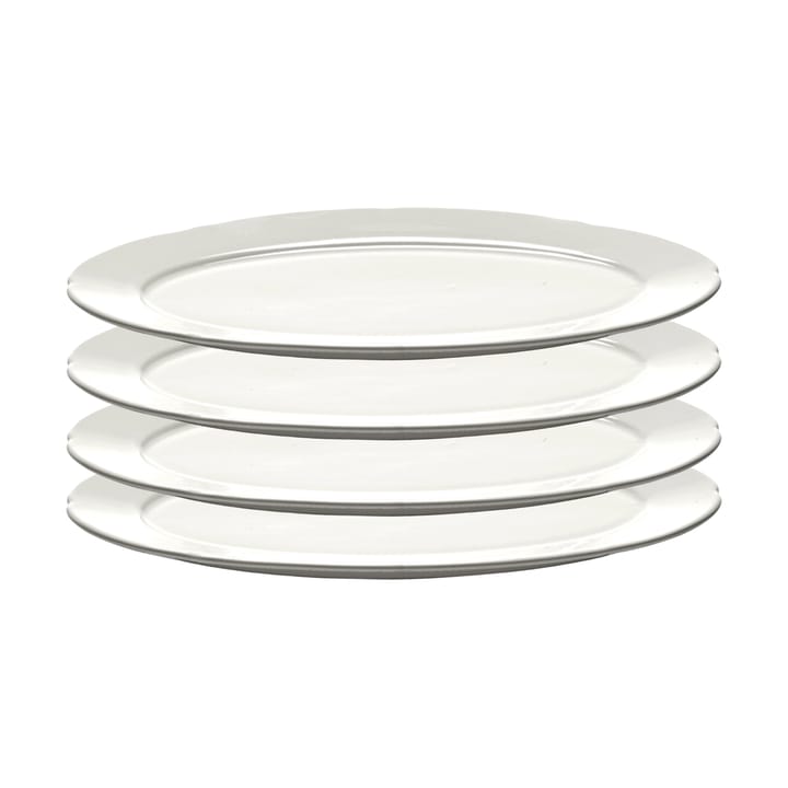Silhouette ovaler Teller S 10x18,5 cm 4er pack - White - Serax