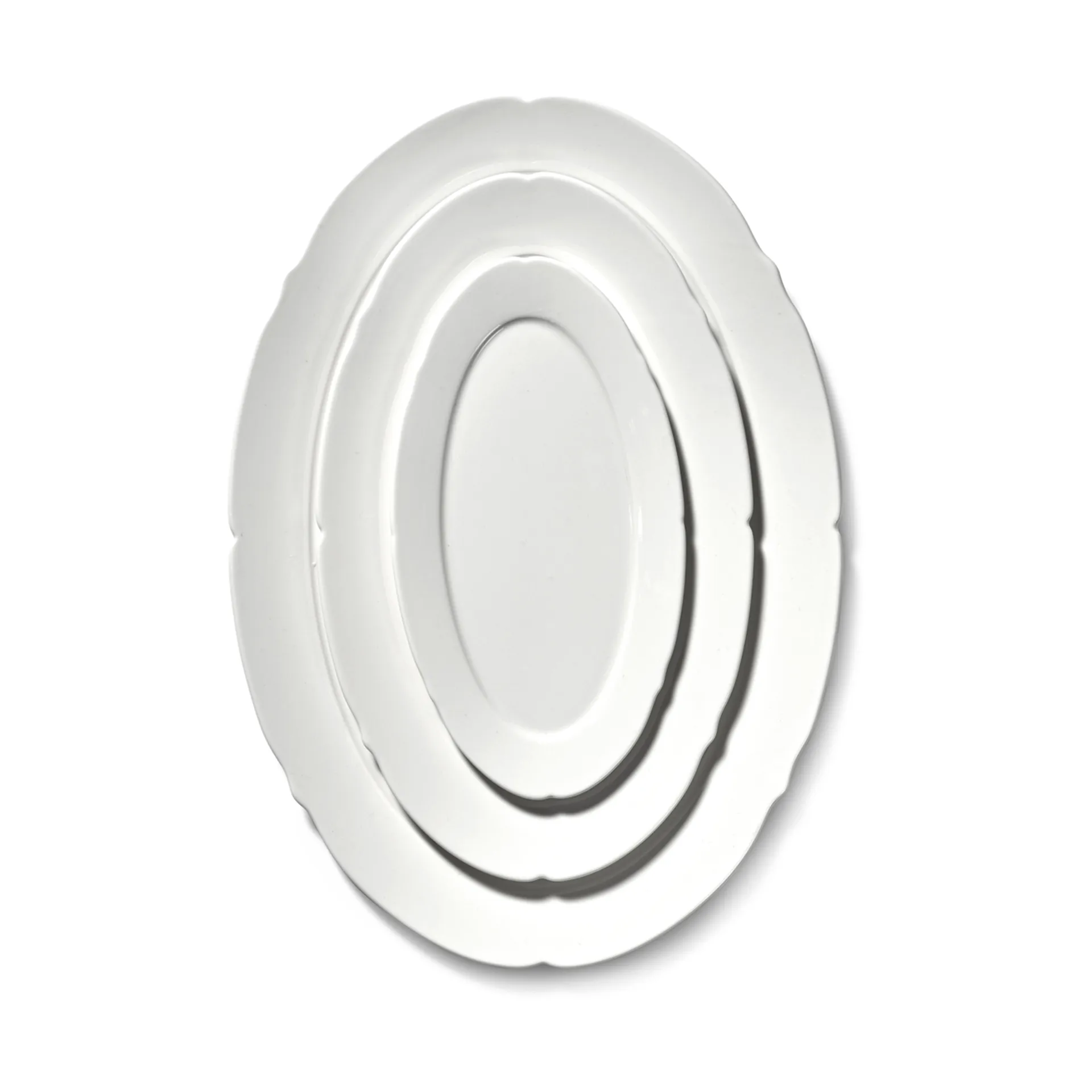 Silhouette ovaler Teller S 10x18,5 cm 4er pack, White Serax