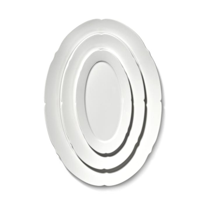 Silhouette ovaler Teller S 10x18,5 cm, White Serax