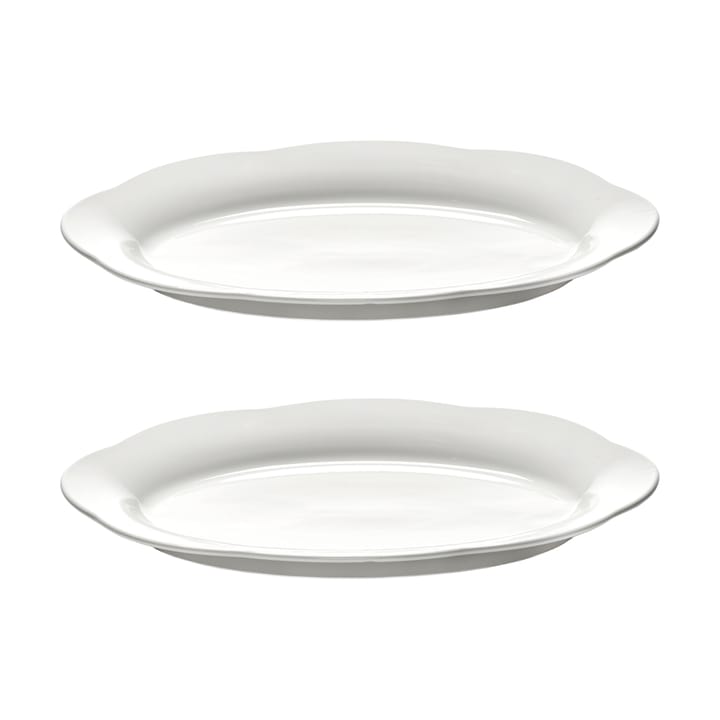 Silhouette ovaler tiefer Teller L 21x30 cm 2er pack - White - Serax
