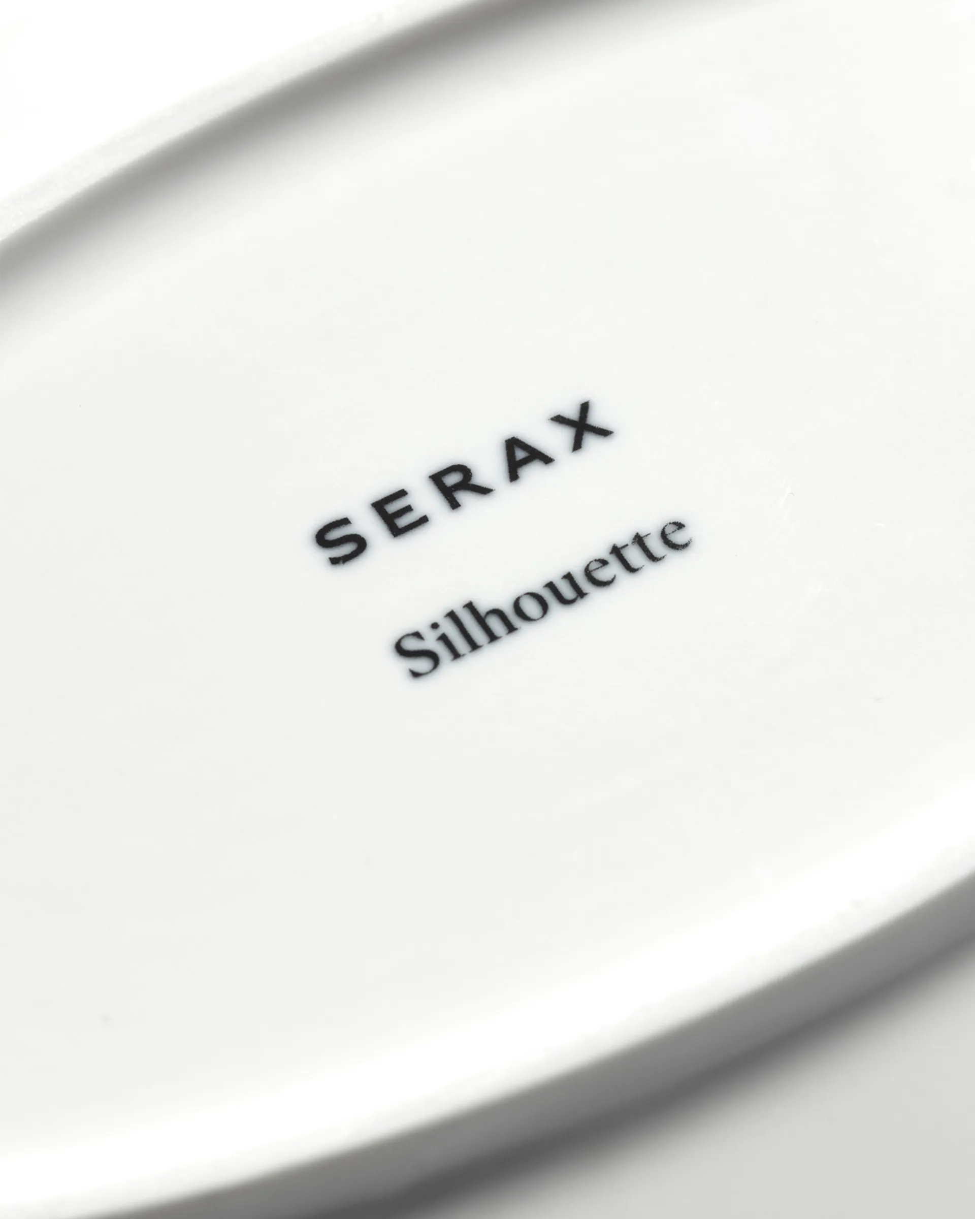 Silhouette ovaler tiefer Teller L 21x30 cm 2er pack, White Serax